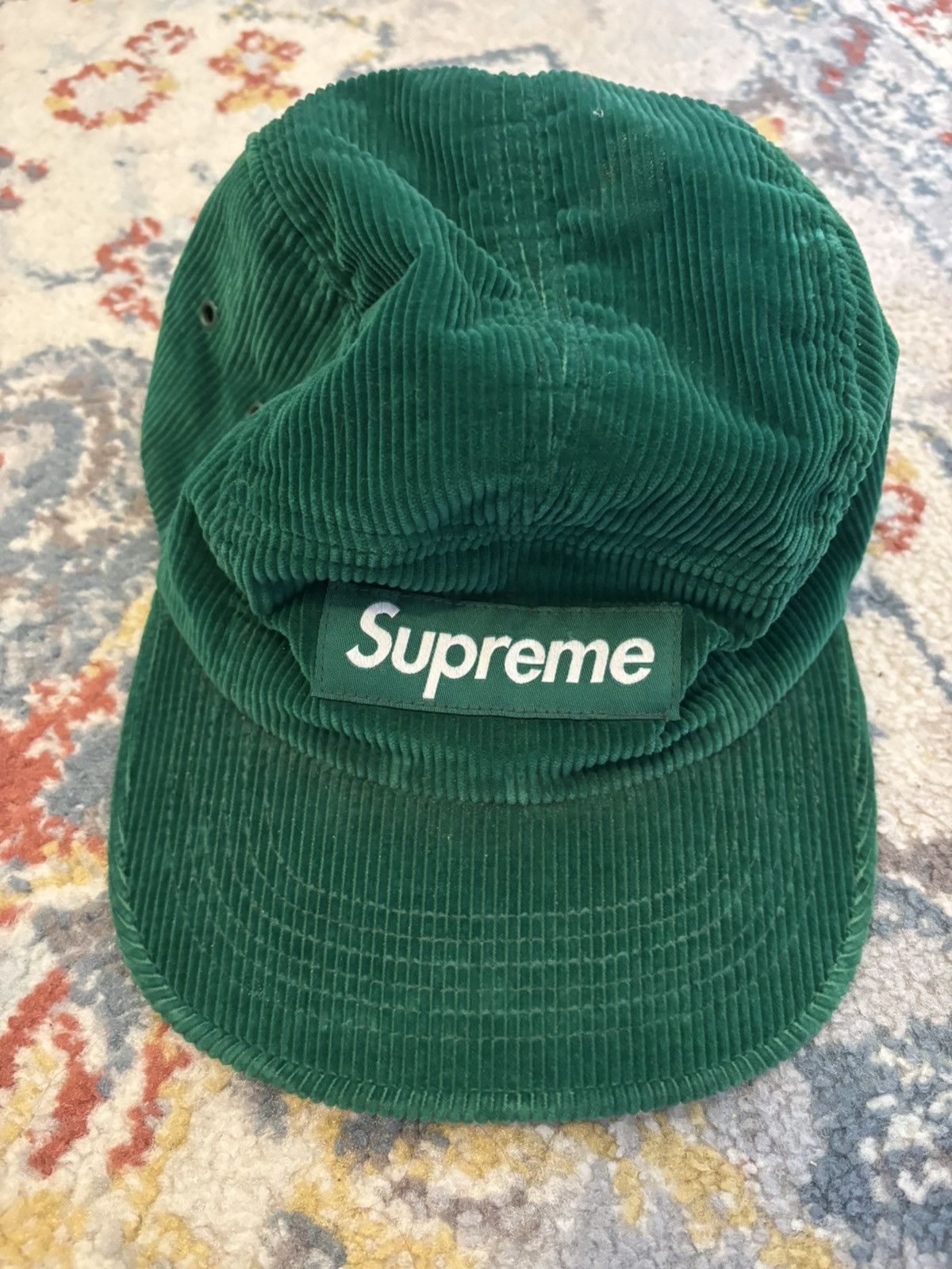 Supreme × Vintage FW08 Supreme 94 Posse Corduroy Green Hat