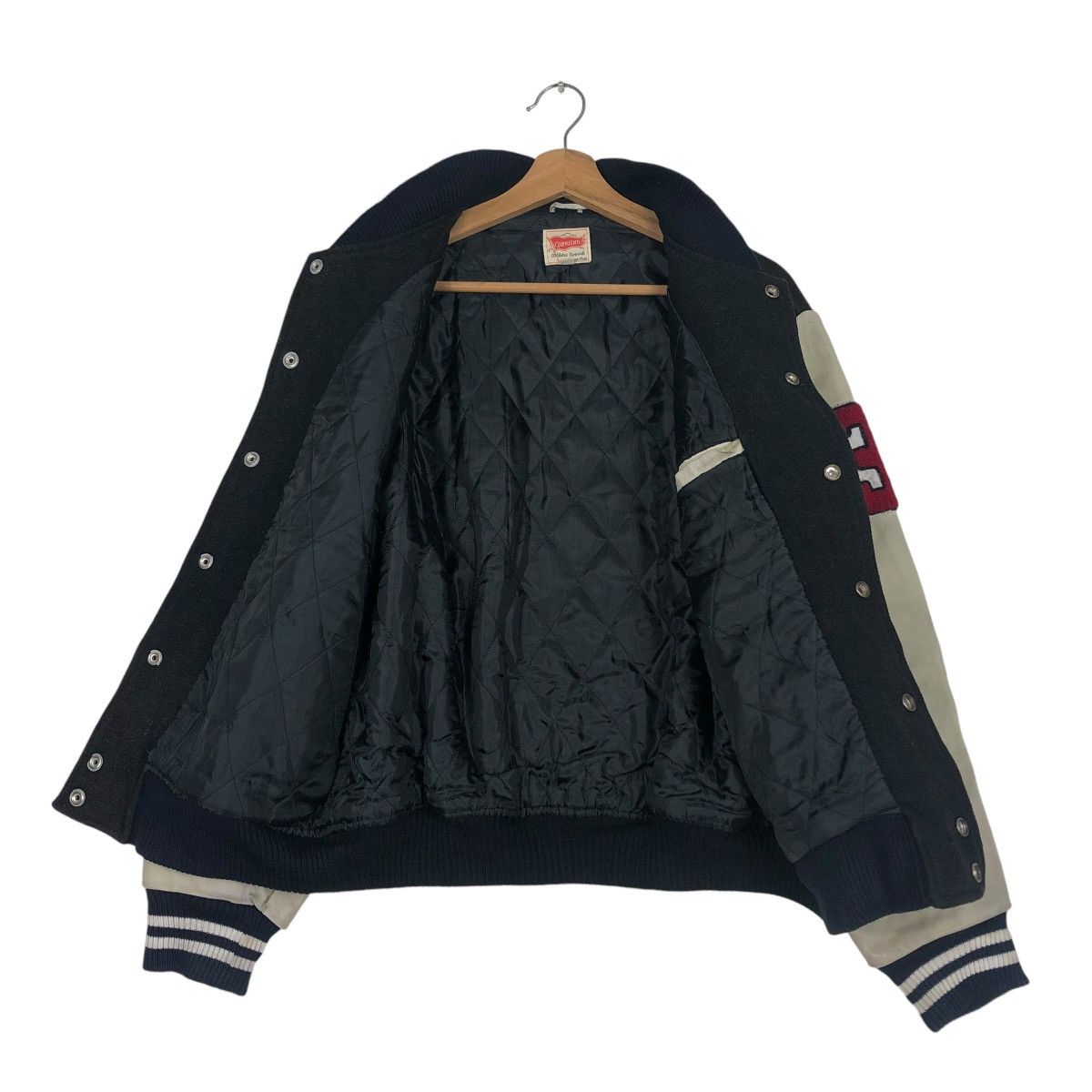 Vintage 🔥VINTAGE VARSITY JACKET LEATHER GUMUINTL UNION MADE Size US M / EU 48-50 / 2 - 15 Thumbnail