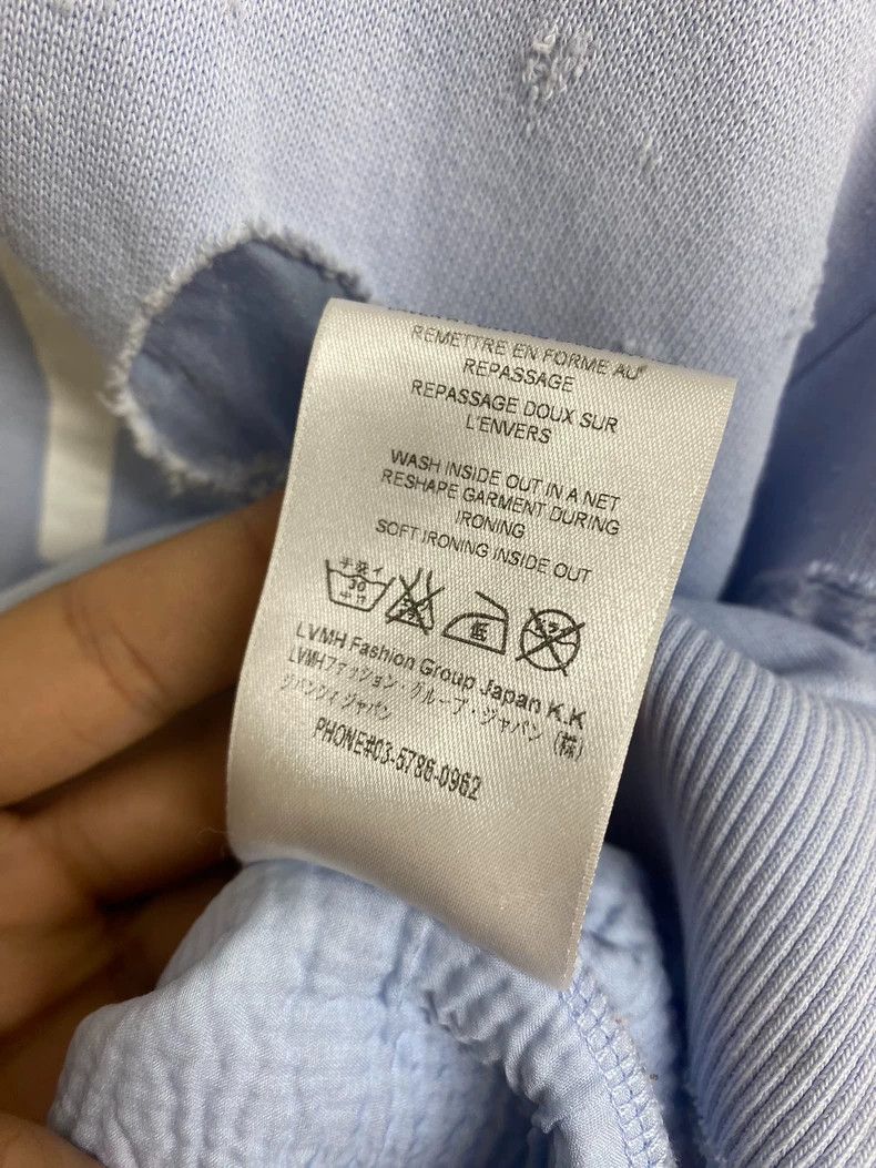 Givenchy Givenchy Almost New Ripped Hazy Blue Hoodie Size US S / EU 44-46 / 1 - 5 Thumbnail