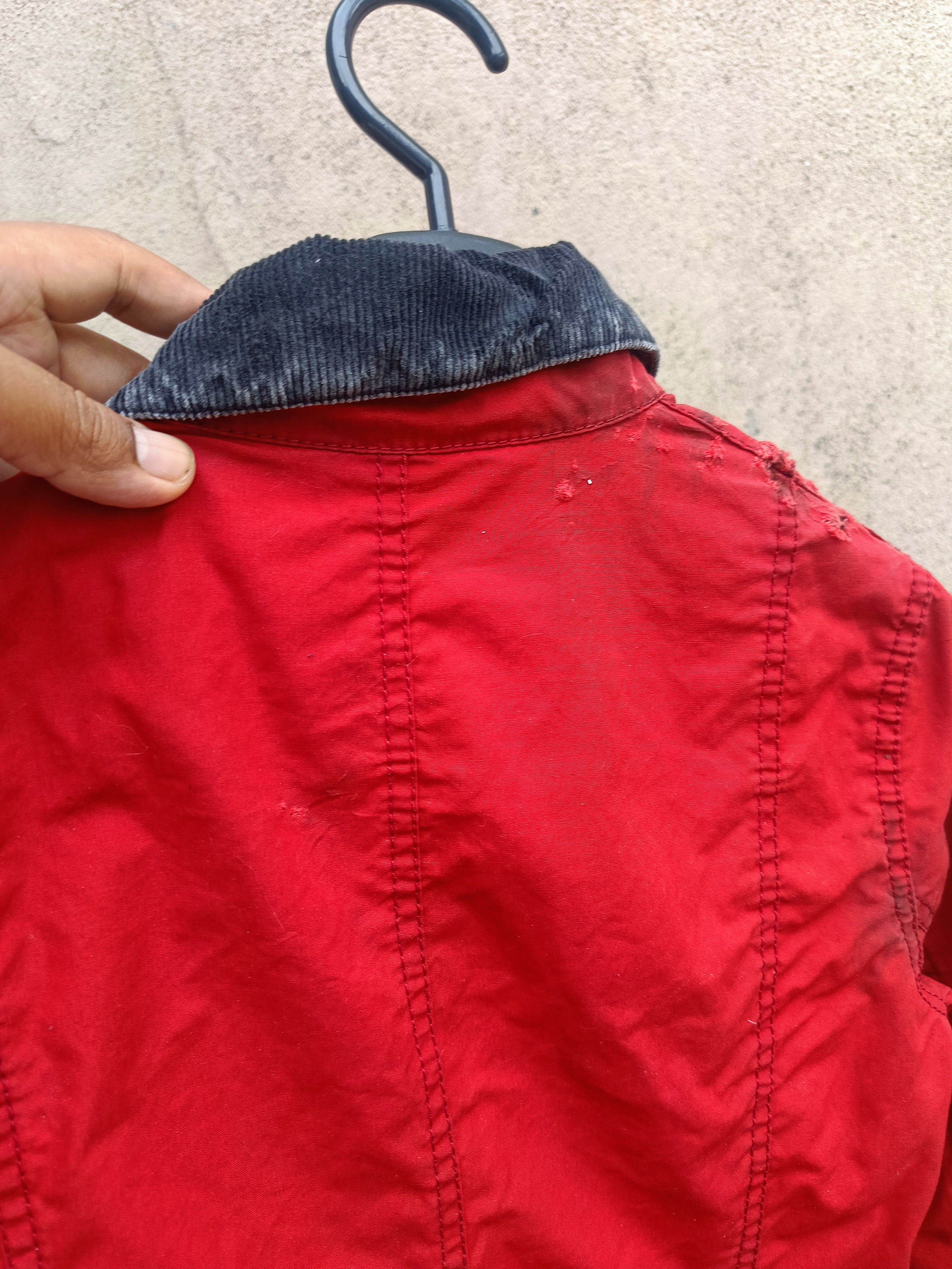 Barbour Barbour Beadnell Jacket Womens UK 8 Red Wax Coat Size S / US 4 / IT 40 - 8 Thumbnail
