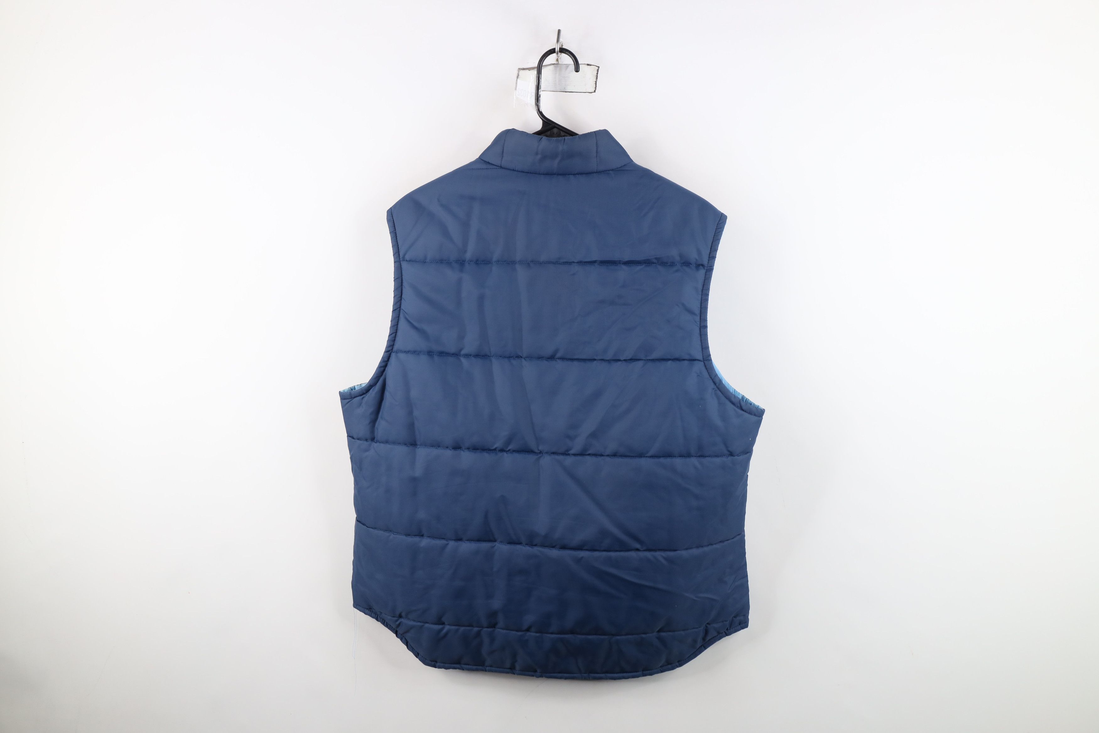 Vintage Vintage 70s Streetwear Full Zip Puffer Vest Jacket Blue Size US L / EU 52-54 / 3 - 11 Thumbnail