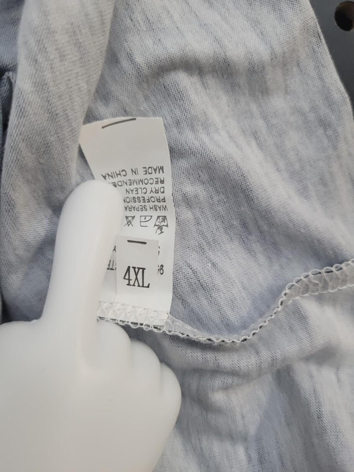 The Unbranded Brand Stylish Gray & White Button-Up Top - 4XL Size 4XL / US 24-26 - 4 Thumbnail