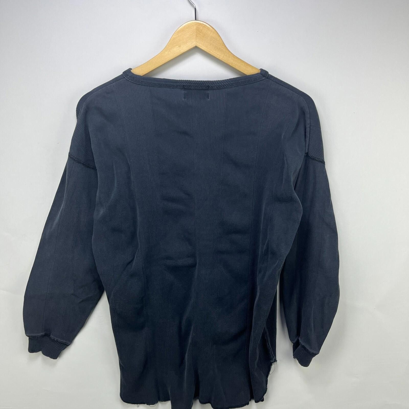 Gap Vintage 90s Gap Blank Sun Faded Black Shirt Medium Size US M / EU 48-50 / 2 - 10 Thumbnail
