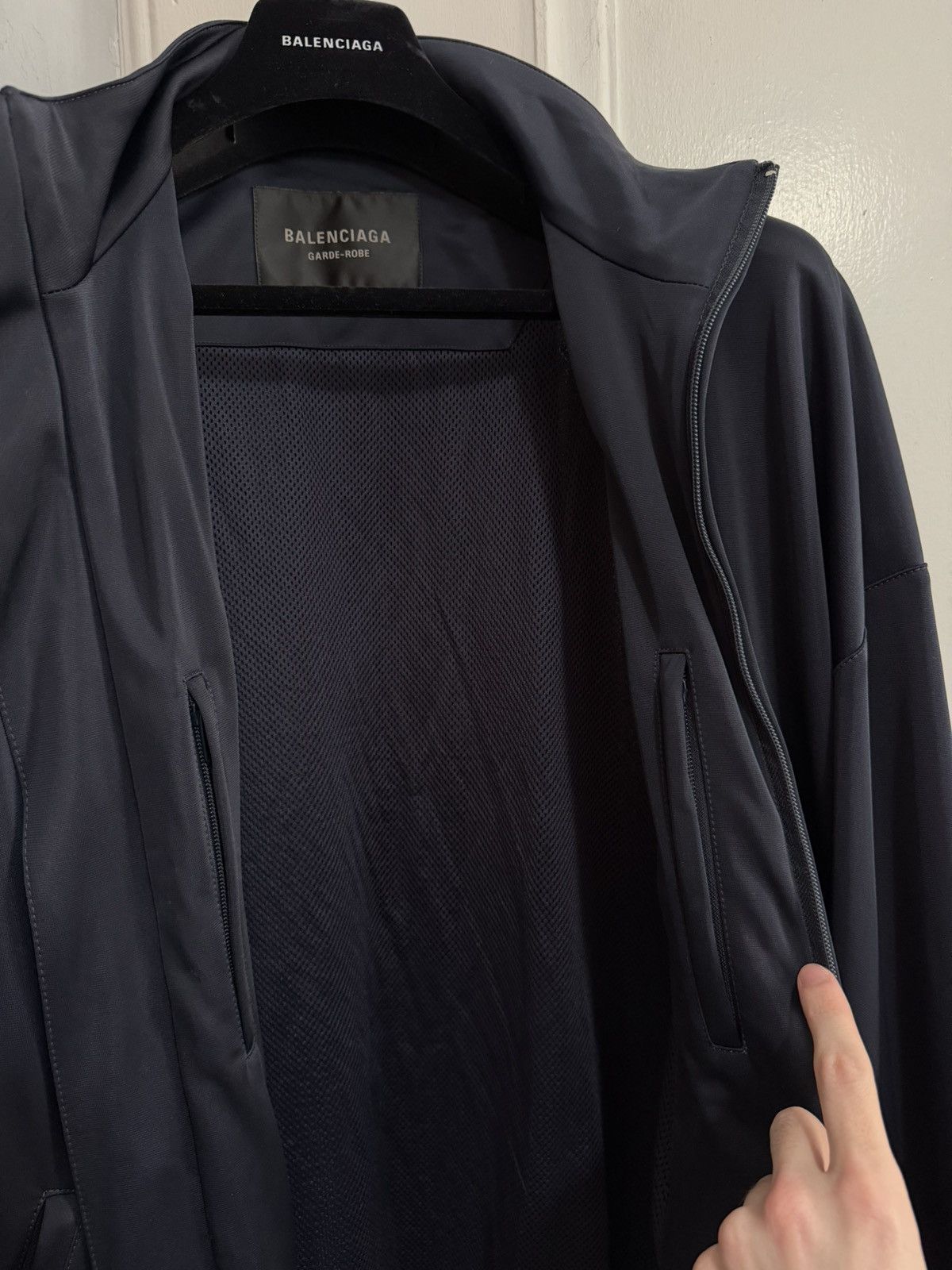Balenciaga New Spring 23 Garde-Robe Fluid Tracksuit Jacket [48] Size US M / EU 48-50 / 2 - 5 Thumbnail