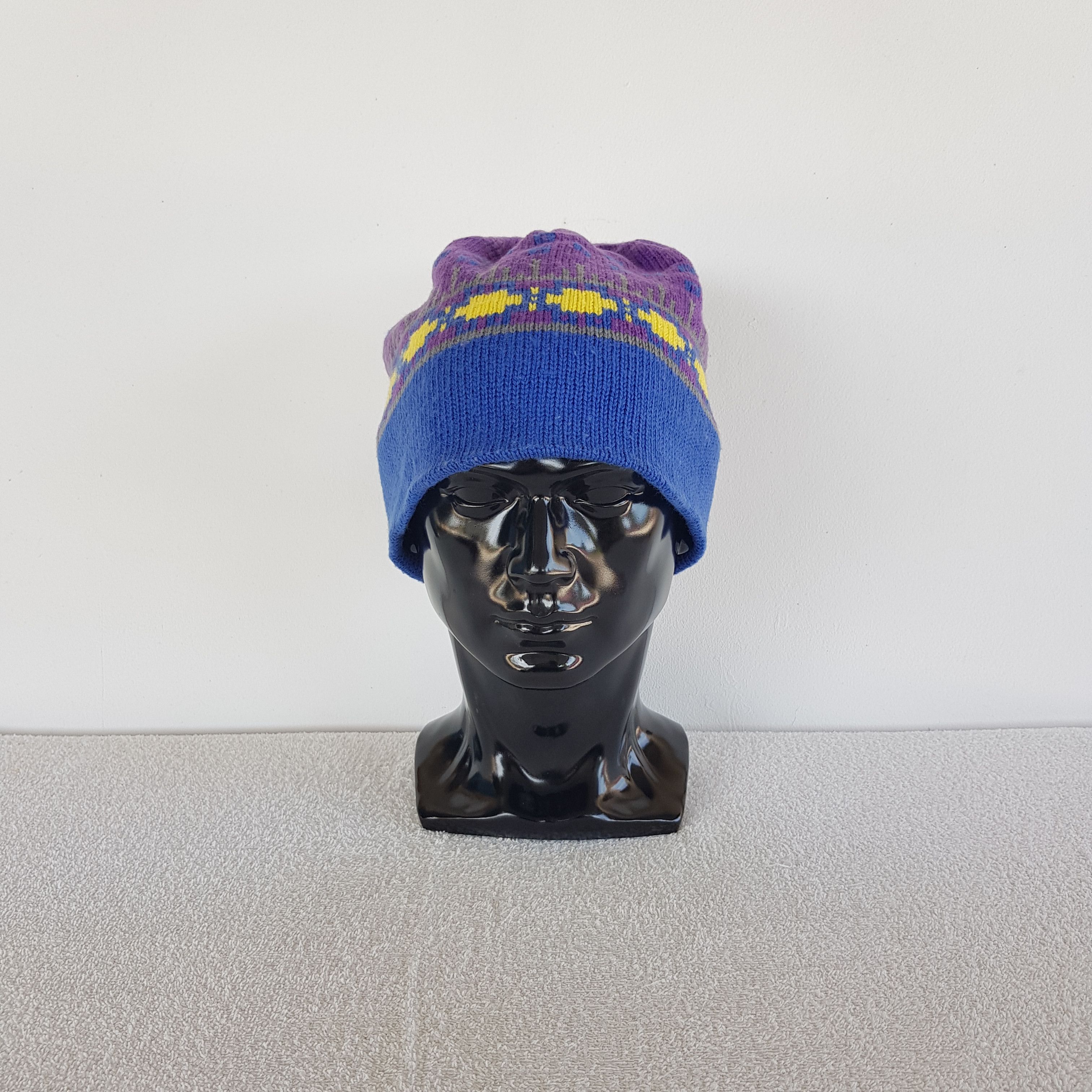 Japanese Brand Vintage 90s Japanese Beanie Aztec Snow Caps Hats. Size ONE SIZE - 2 Thumbnail