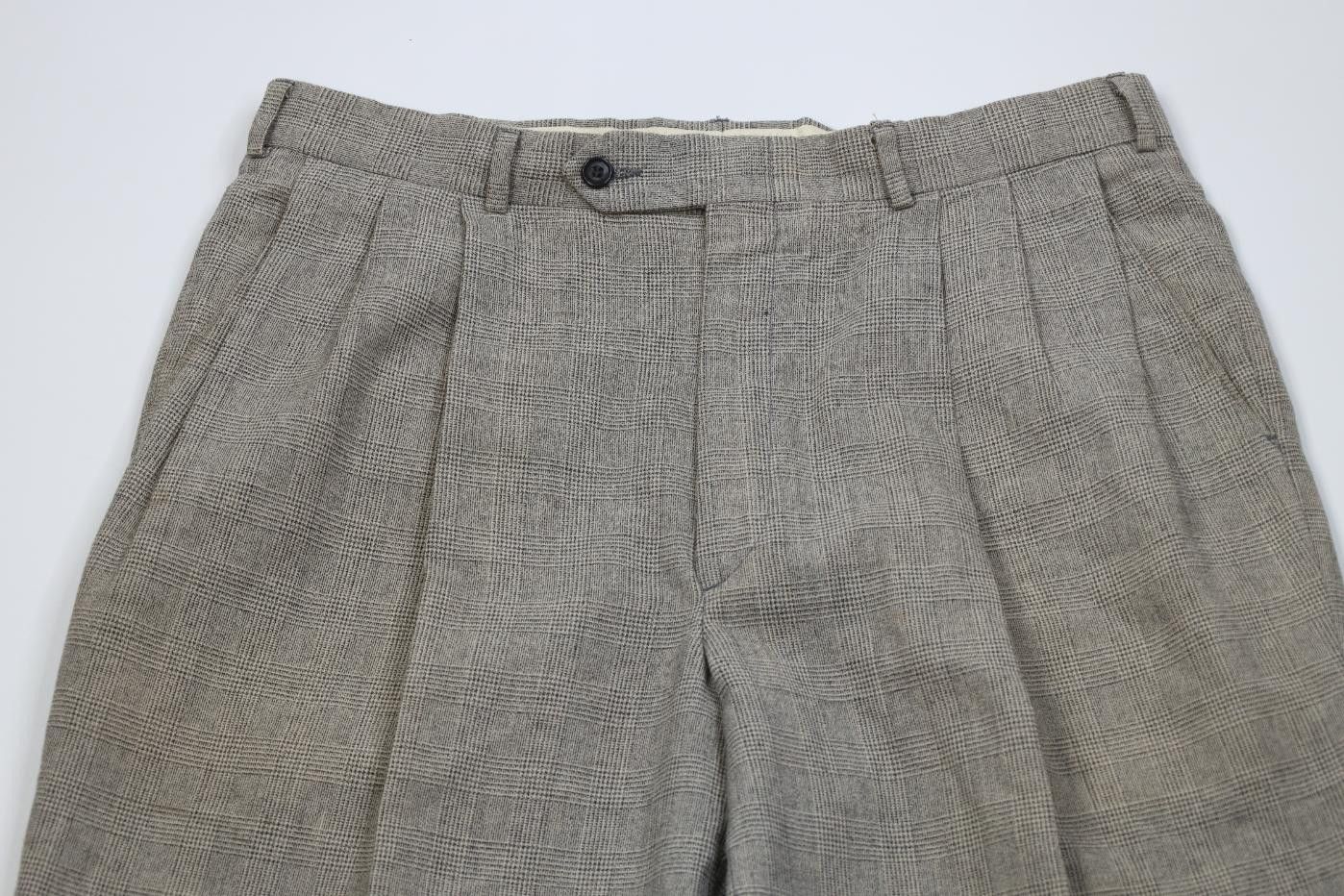 Vintage Vintage 70s Streetwear Houndstooth Wide Leg Chino Pants Size US 36 / EU 52 - 2 Thumbnail