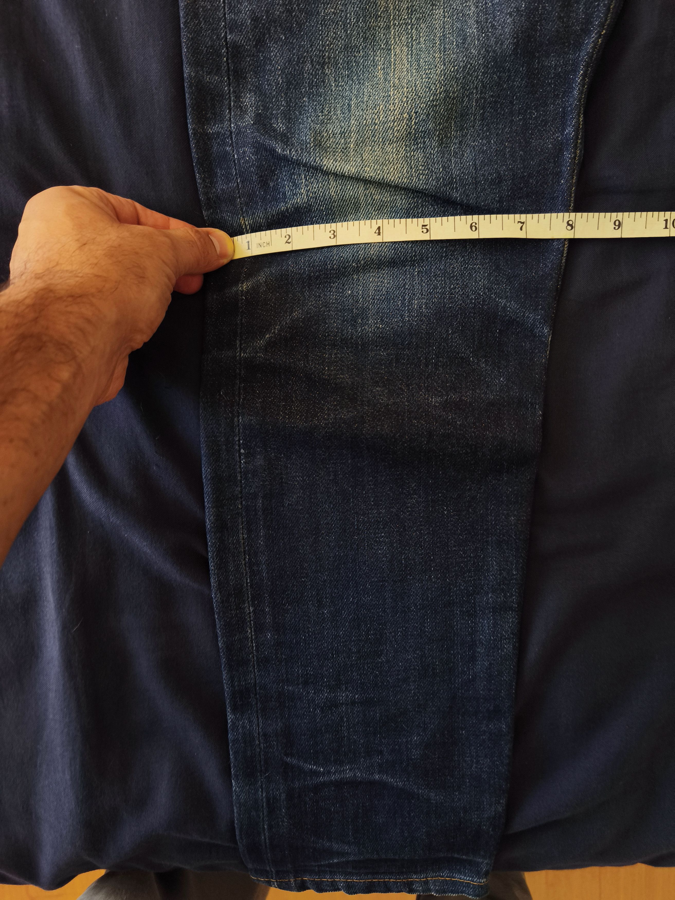 Naked & Famous Butler Naked & Famous Slim Dry Demin Fades Jean Selvedge Size US 33 - 12 Thumbnail