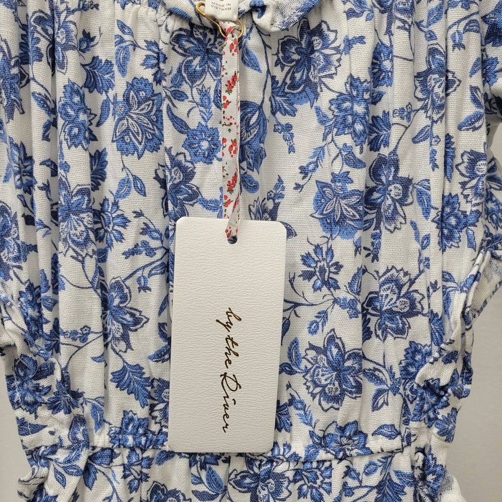 Other BY THE RIVER Women Maxi Cut-Out Cotton Linen Blend Floral Li Size S / US 4 / IT 40 - 13 Thumbnail