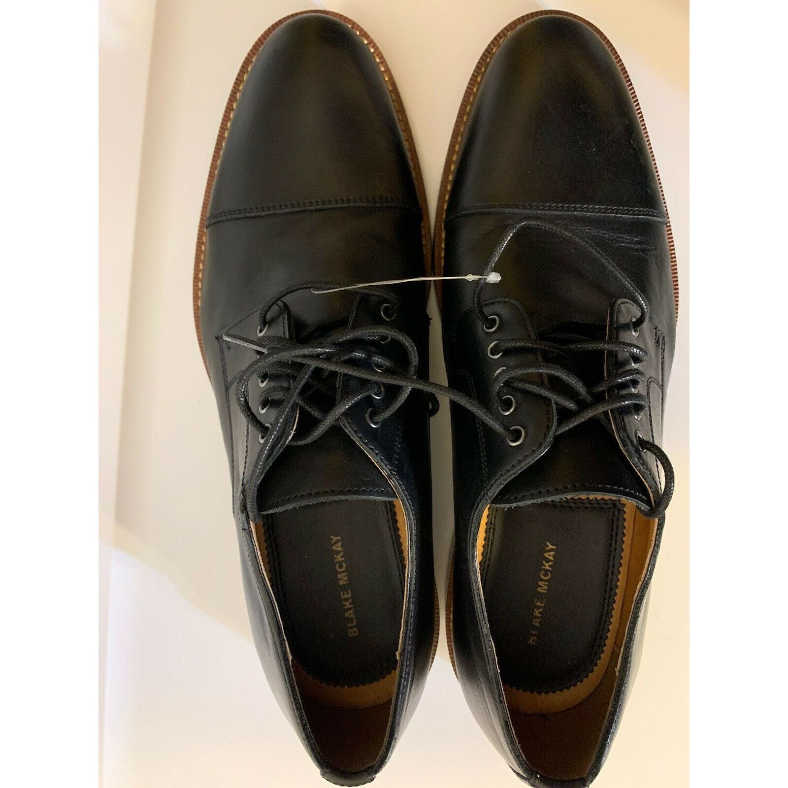Other Blake McKay Men's Sz 8.5 Cap Toe Oxford Black Dress Shoe Size US 8.5 / EU 41-42 - 5 Thumbnail