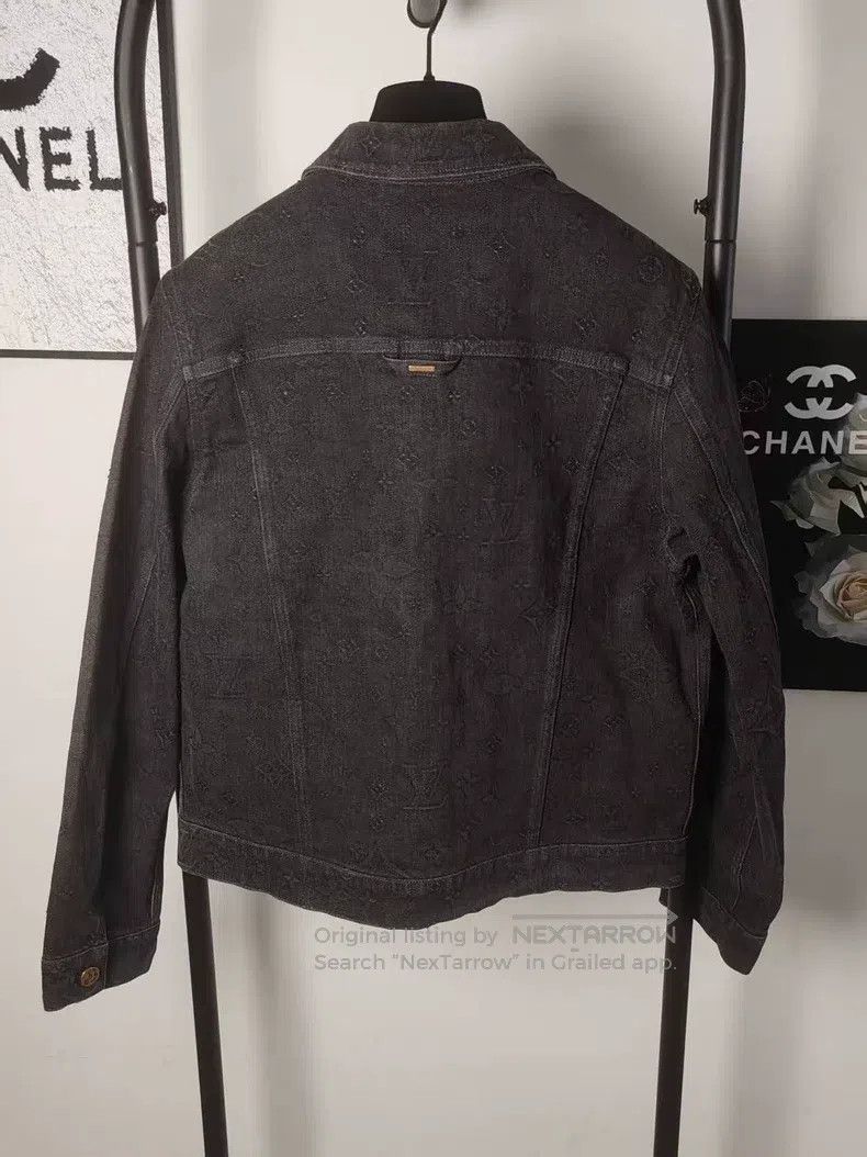 Louis Vuitton Louis Vuitton Dark full print denim jacket Size US M / EU 48-50 / 2 - 2 Thumbnail