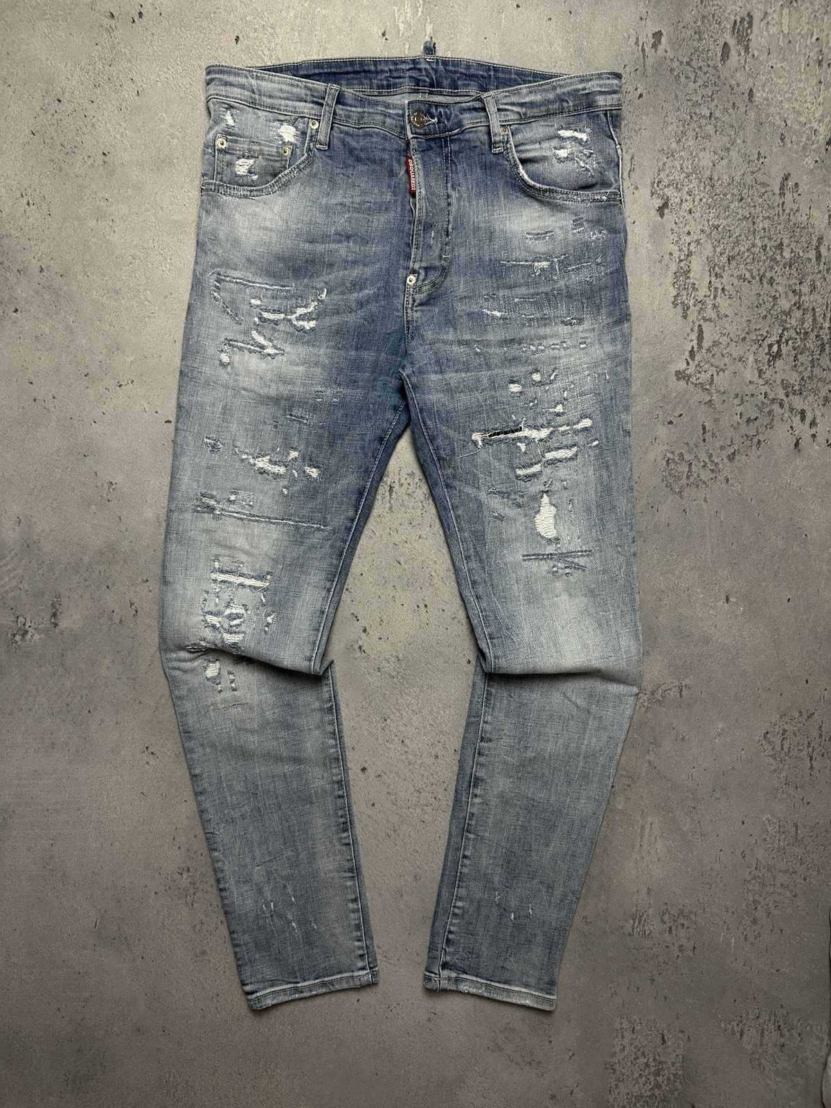 Dsquared2 Dsquared2 1964 Distressed Skater Jeans Luxury Pants y2k 00s Size US 32 / EU 48 - 1 Thumbnail