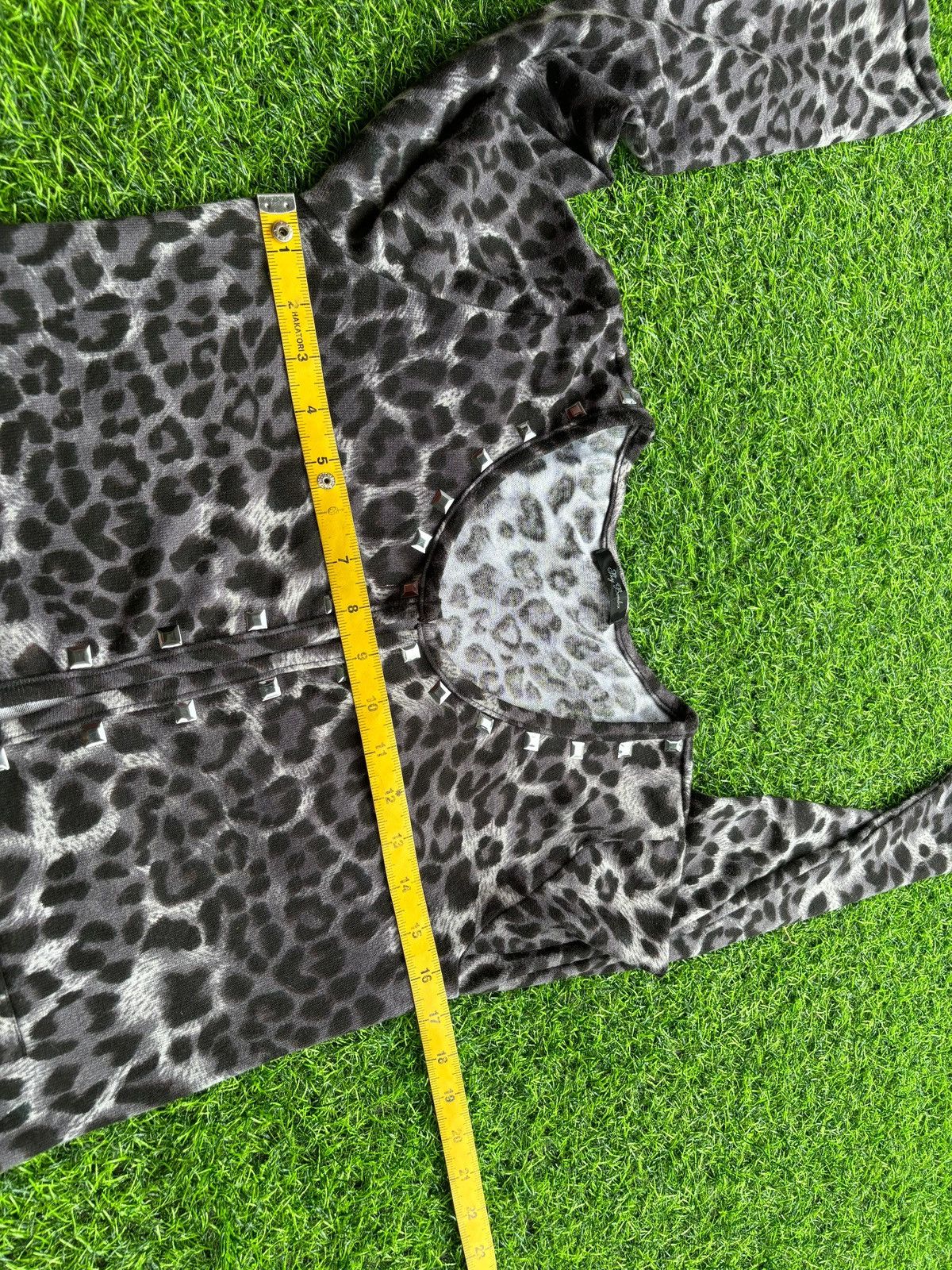 Hysteric Glamour Y2k Sky Bomber Studded Leopard Ifsixwasnine Punk Style Size L / US 10 / IT 46 - 8 Thumbnail