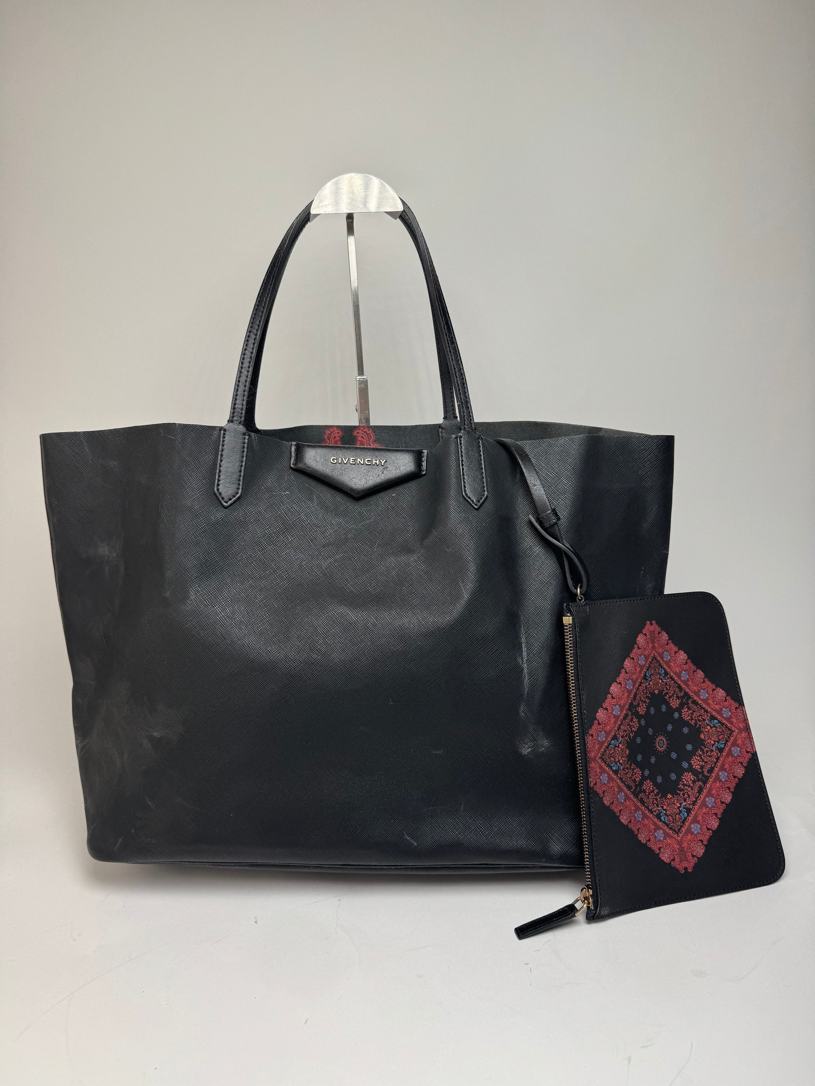 Givenchy Vintage Antigona Leather Tote Bag Black Abstract Size ONE SIZE - 1 Thumbnail