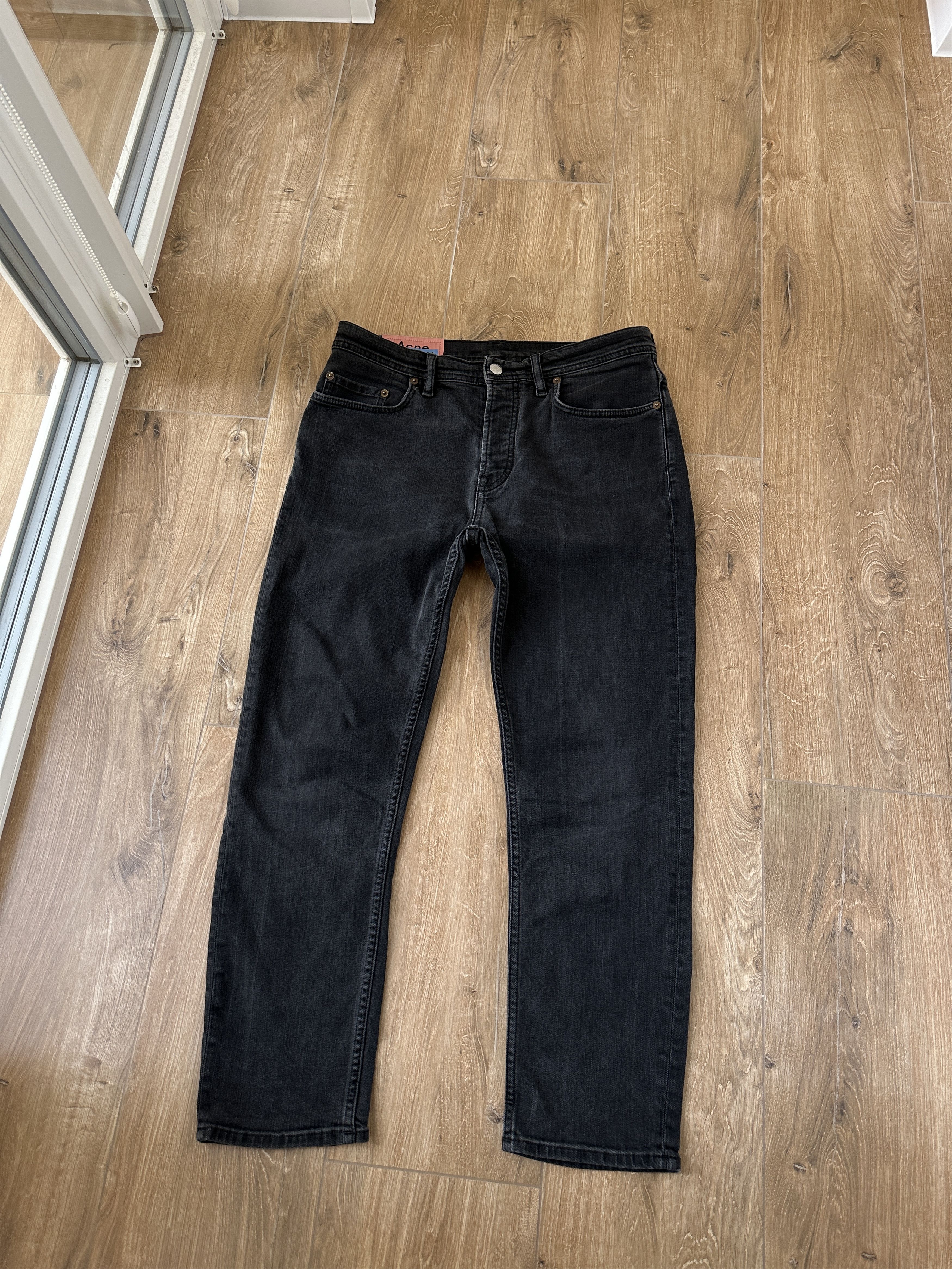 Acne Studios Acne Studios 1992M Faded Black boot cut jeans sz 30 