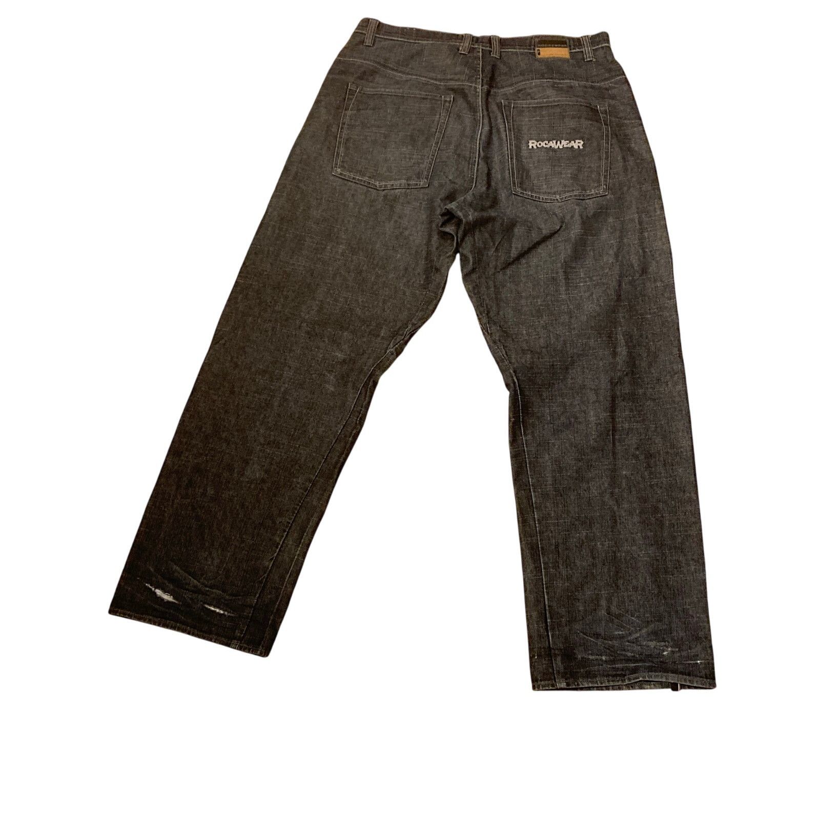 Rocawear Rocawear 38x34L Dark Wash Baggy Jeans Mens Y2K Denim Pants Size US 38 / EU 54 - 2 Thumbnail