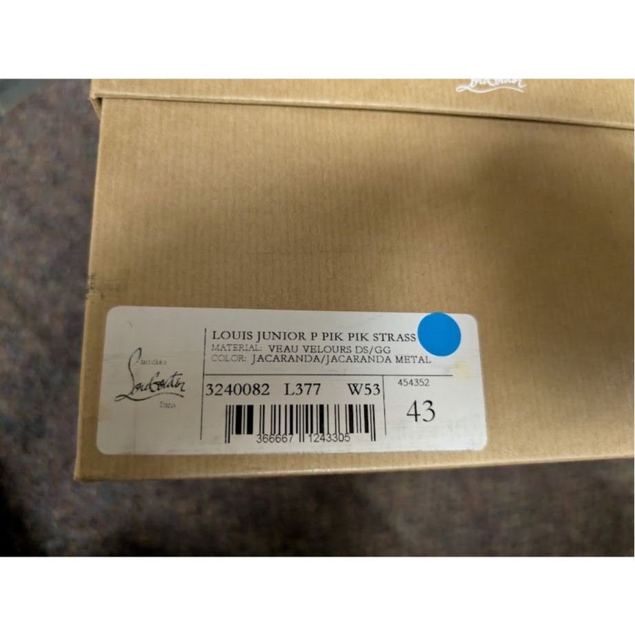 Christian Louboutin o1rshd1 Junior Pik Strass Sneakers in Blue Size US 10 / EU 43 - 24 Thumbnail