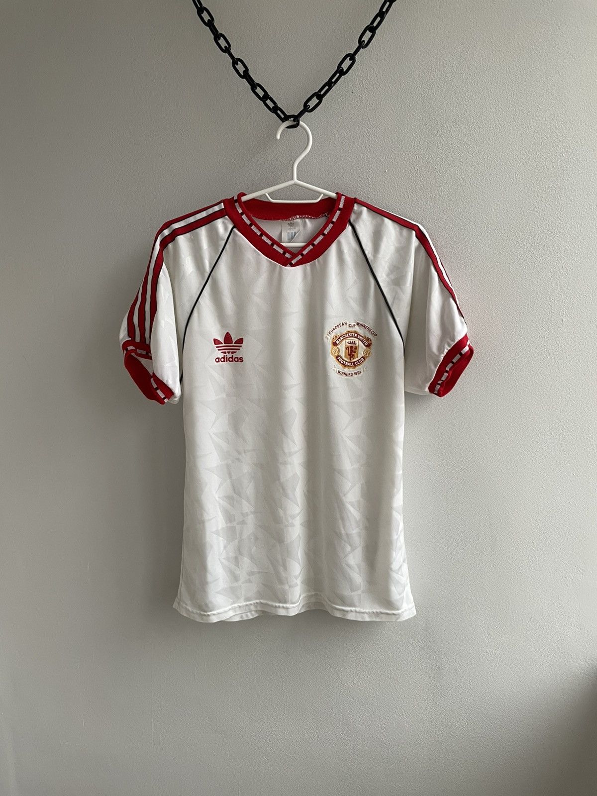 Adidas Manchester United 1990 1991 Soccer Football Jersey Shirt Size US S / EU 44-46 / 1 - 1 Thumbnail
