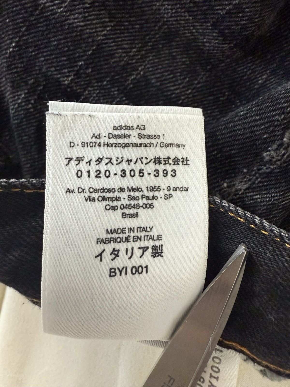 Y-3 Adidas Y-3 Black Jeans Made In Italy Size 29R 2006 RARE Size US 29 - 7 Thumbnail