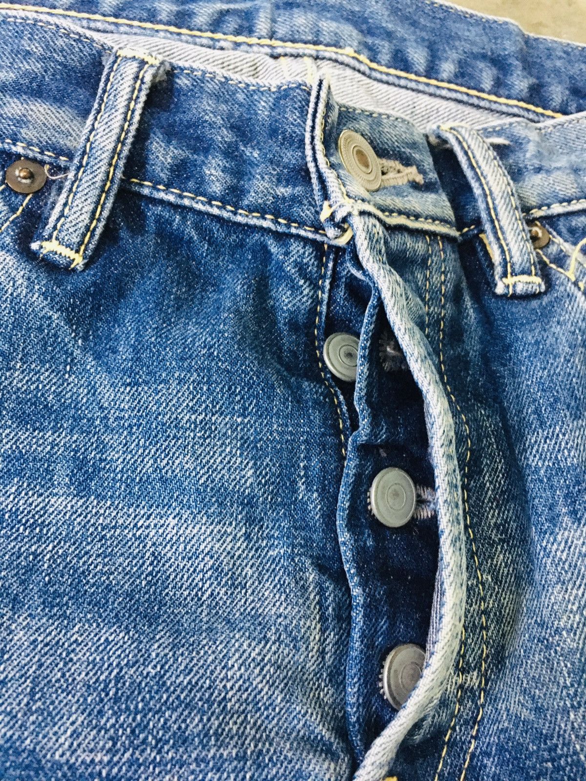 Japanese Brand W Craft Union Distressed Jeans (15) Size US 32 / EU 48 - 9 Thumbnail