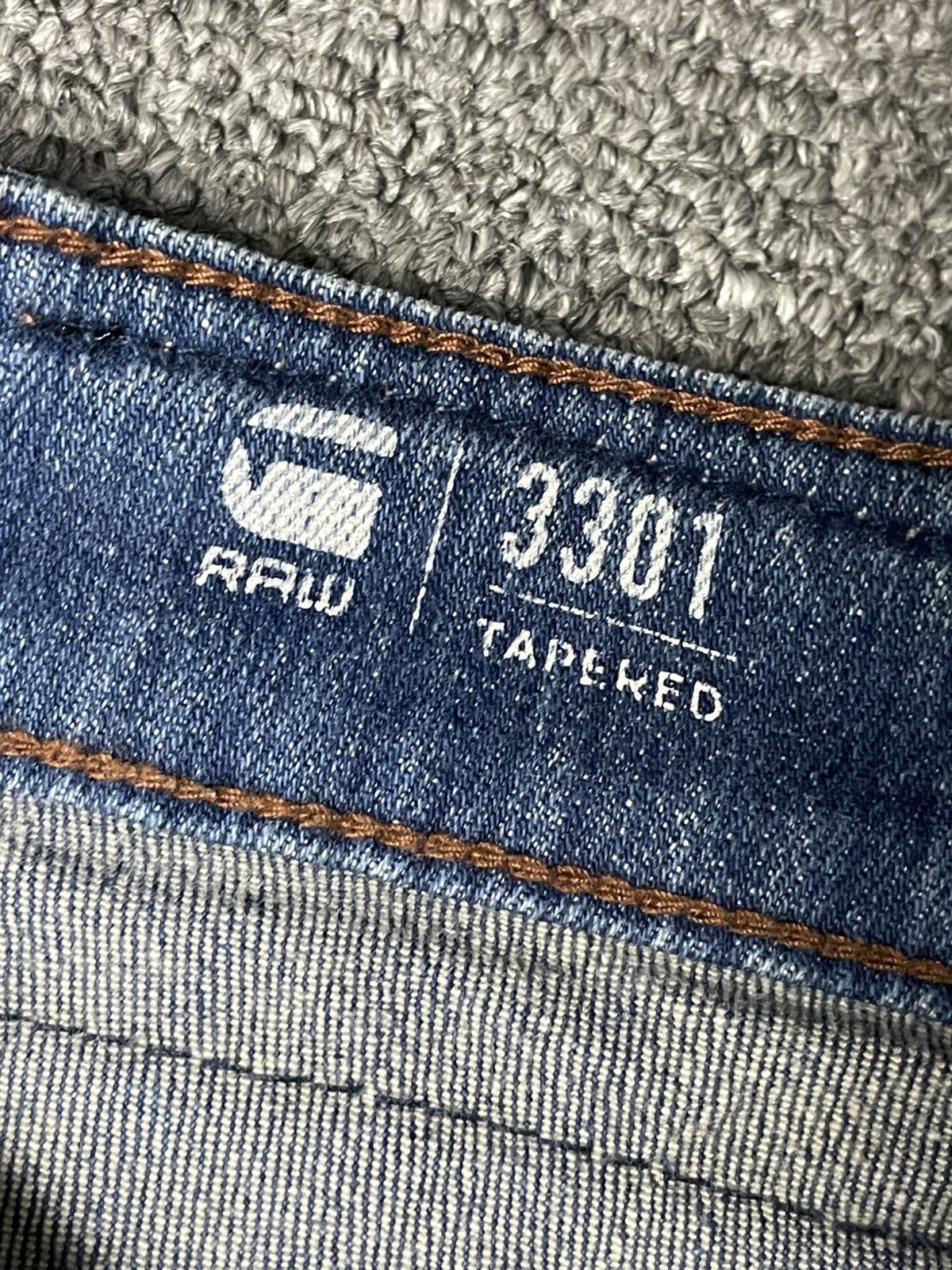 G-Star × Vintage G STAR RAW Brand Tapered Jeans (84) Size US 30 / EU 46 - 7 Thumbnail