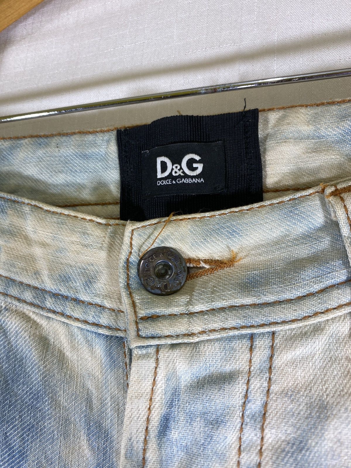 Dolce & Gabbana washed denim cowboy pants Size US 34 / EU 50 - 3 Thumbnail