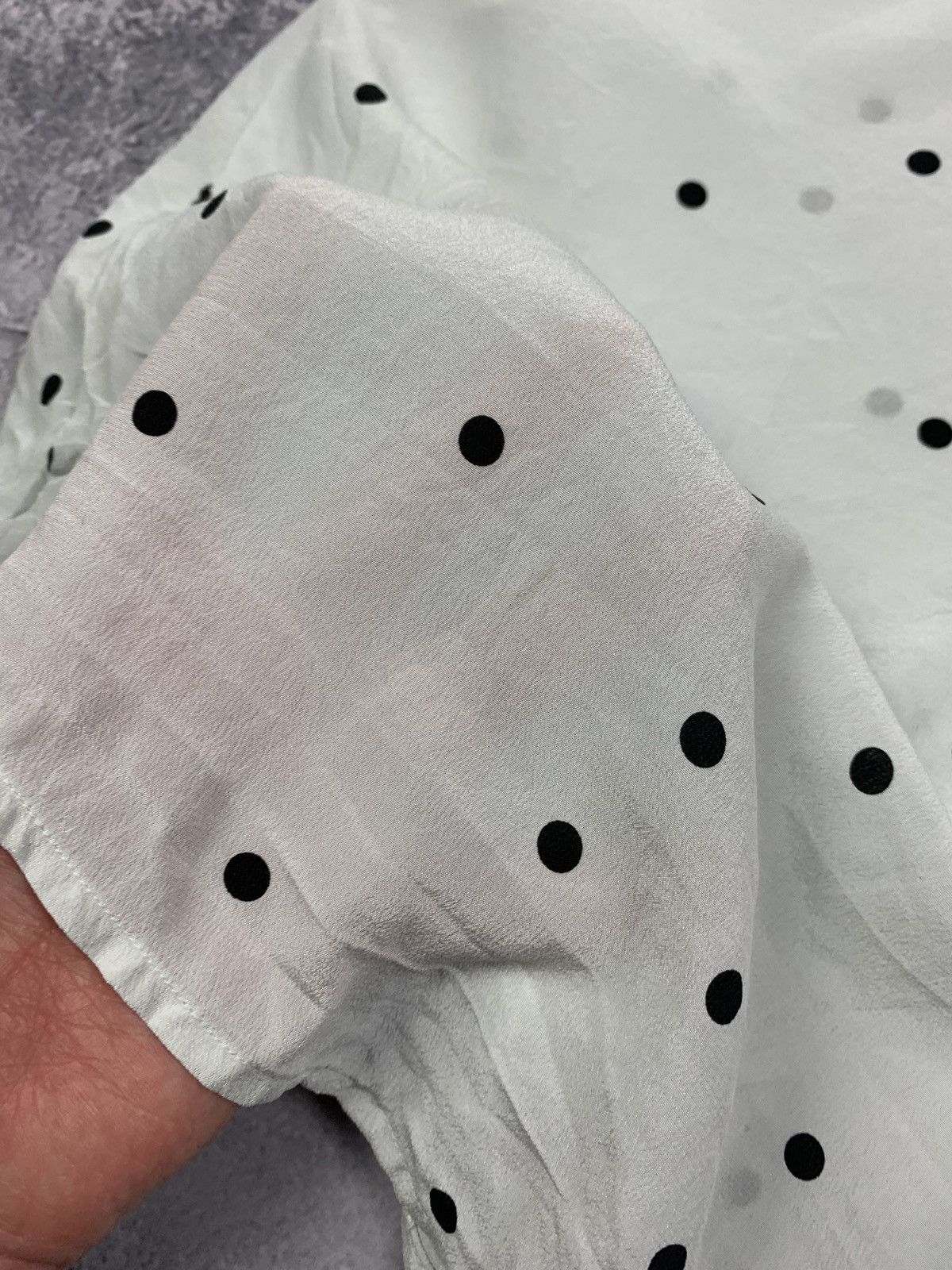 Sezane Sezane Ann Silk Blouse Women's Sz 38 Polka Dot Shirt Blouse Size S / US 4 / IT 40 - 19 Thumbnail