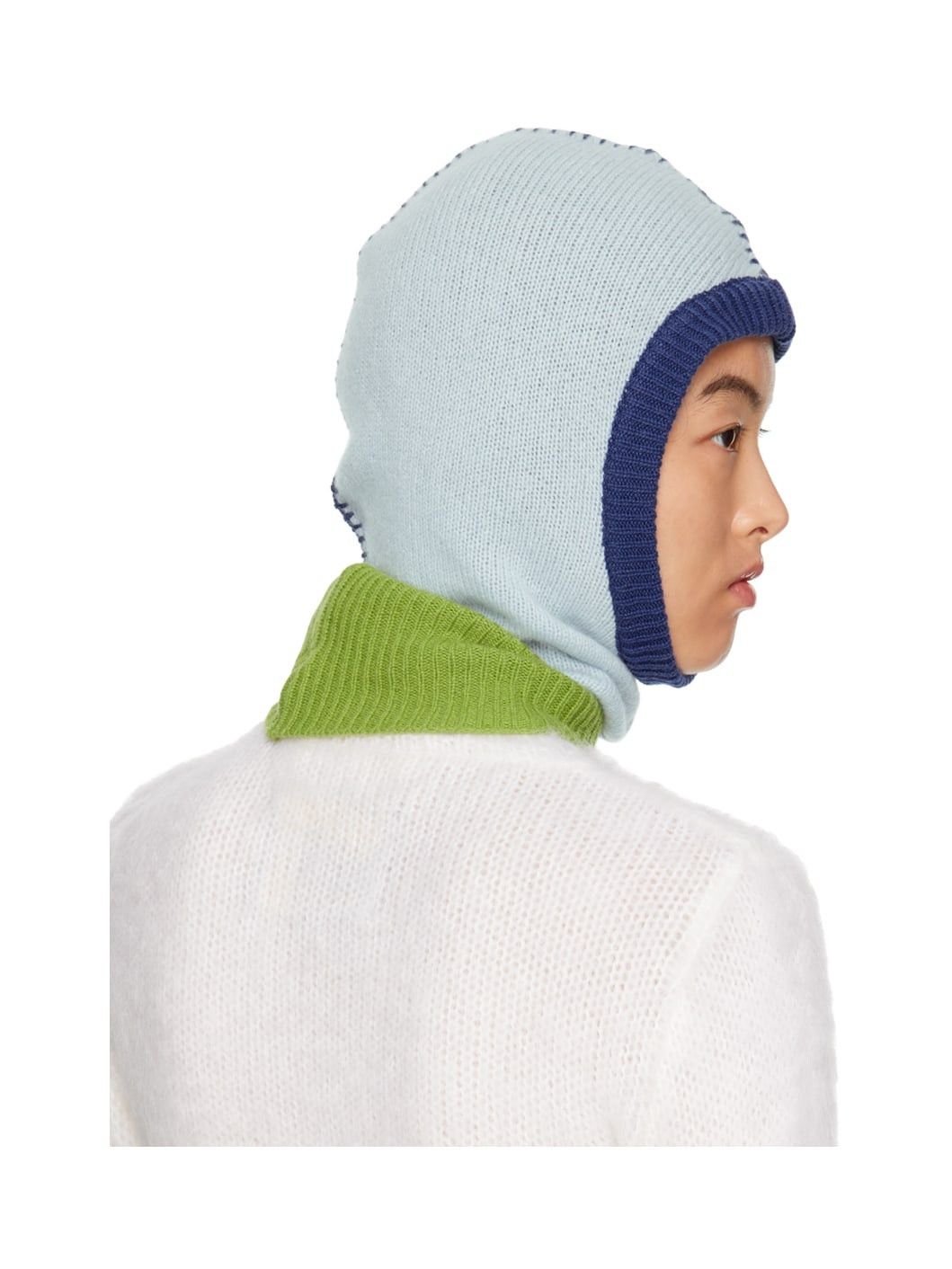 Marni o1w1db10125 Size:OS/Colorblock Balaclava in Blue/Green Size ONE SIZE - 3 Thumbnail