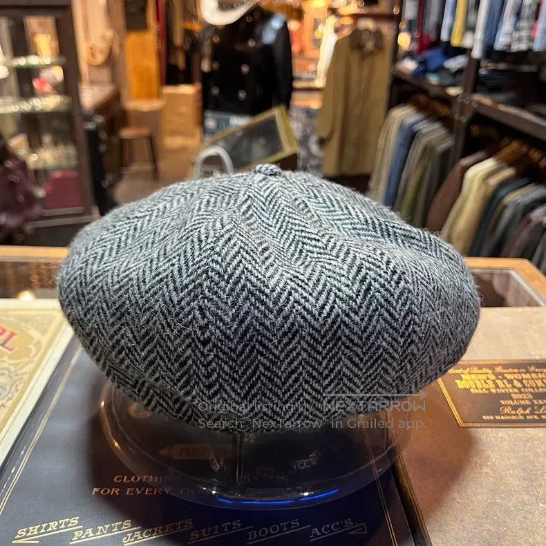 RRL Ralph Lauren RRL Ralph Lauren Harris Tweed wool octagonal hat, newsboy Size ONE SIZE - 4 Thumbnail