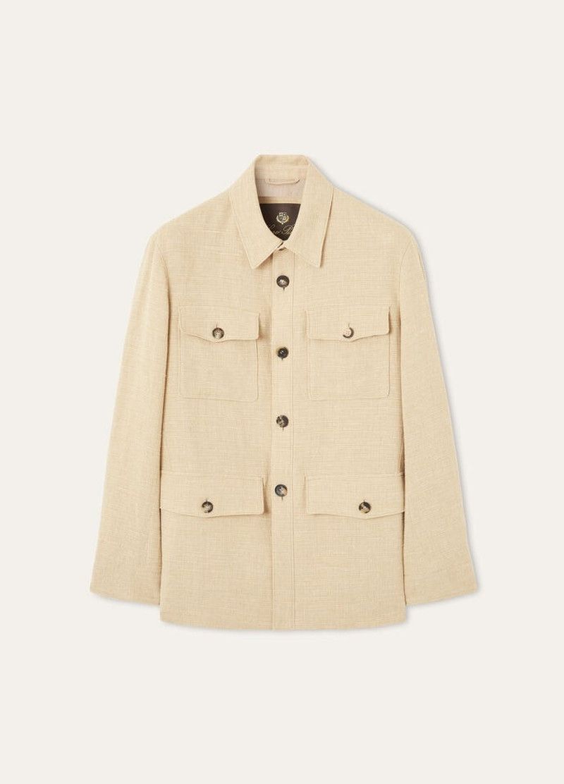 Loro Piana o1w1db10226 FAP2026 Clem Jacket in Beige Size US M / EU 48-50 / 2 - 1 Thumbnail