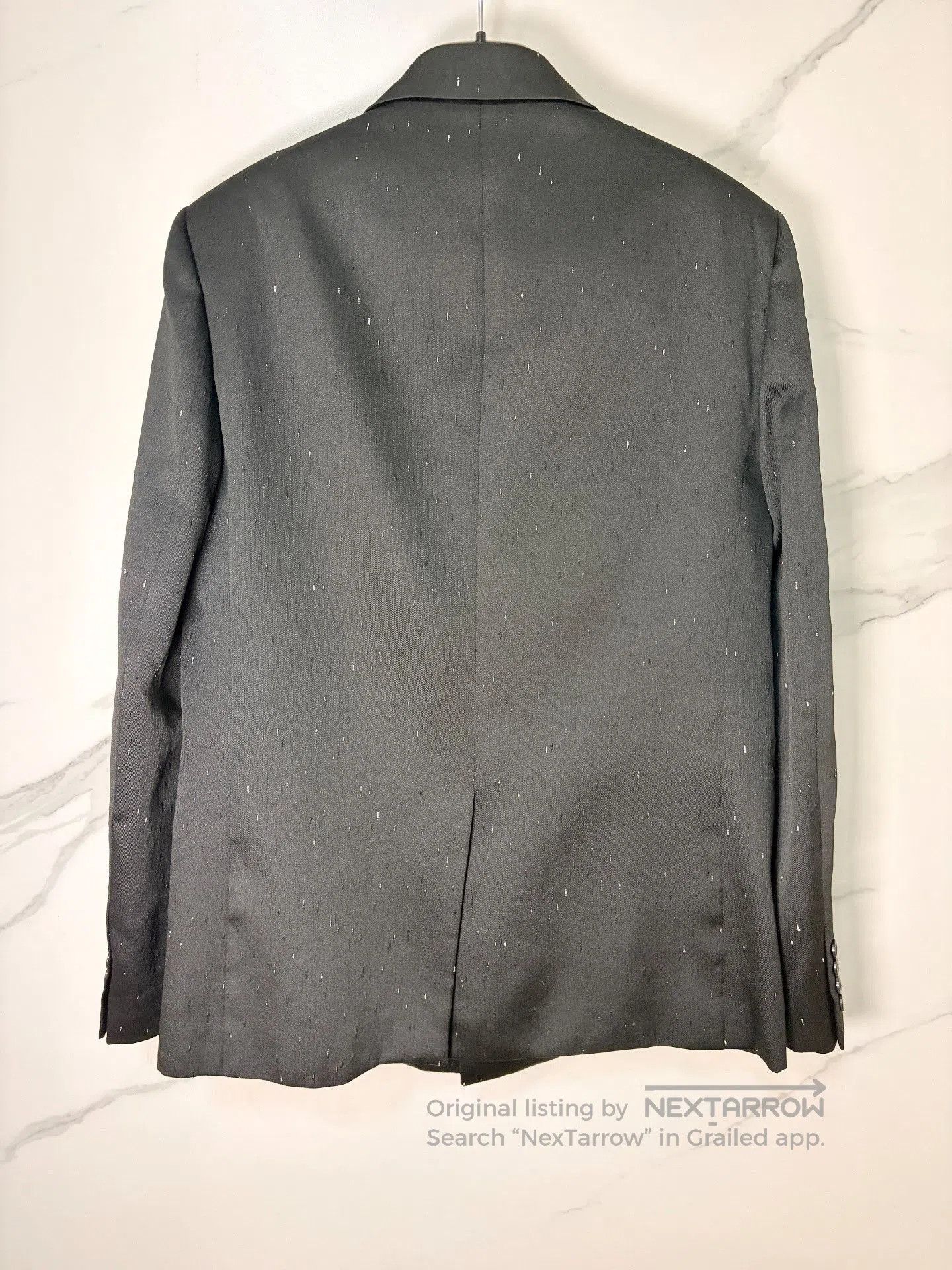 Saint Laurent Paris Saint Laurent Wool Speckled Black Blazer. Size US M / EU 48-50 / 2 - 2 Thumbnail