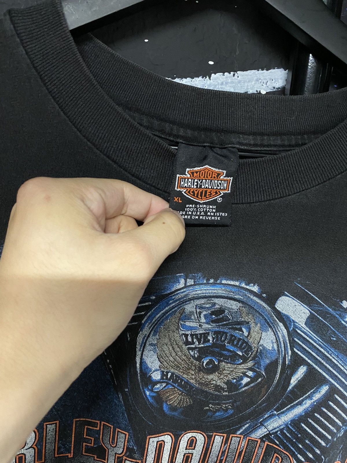 Vintage 90’s Vintage Harley Davidson Tee Shirt XLarge Size US XL / EU 56 / 4 - 4 Thumbnail