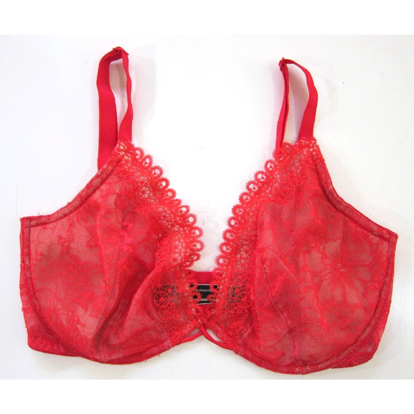Victoria's Secret Victoria's Secret Vert Sexy Coral Bright Pink Lace Underwire Push Up Bra 34DDD Size ONE SIZE - 3 Thumbnail