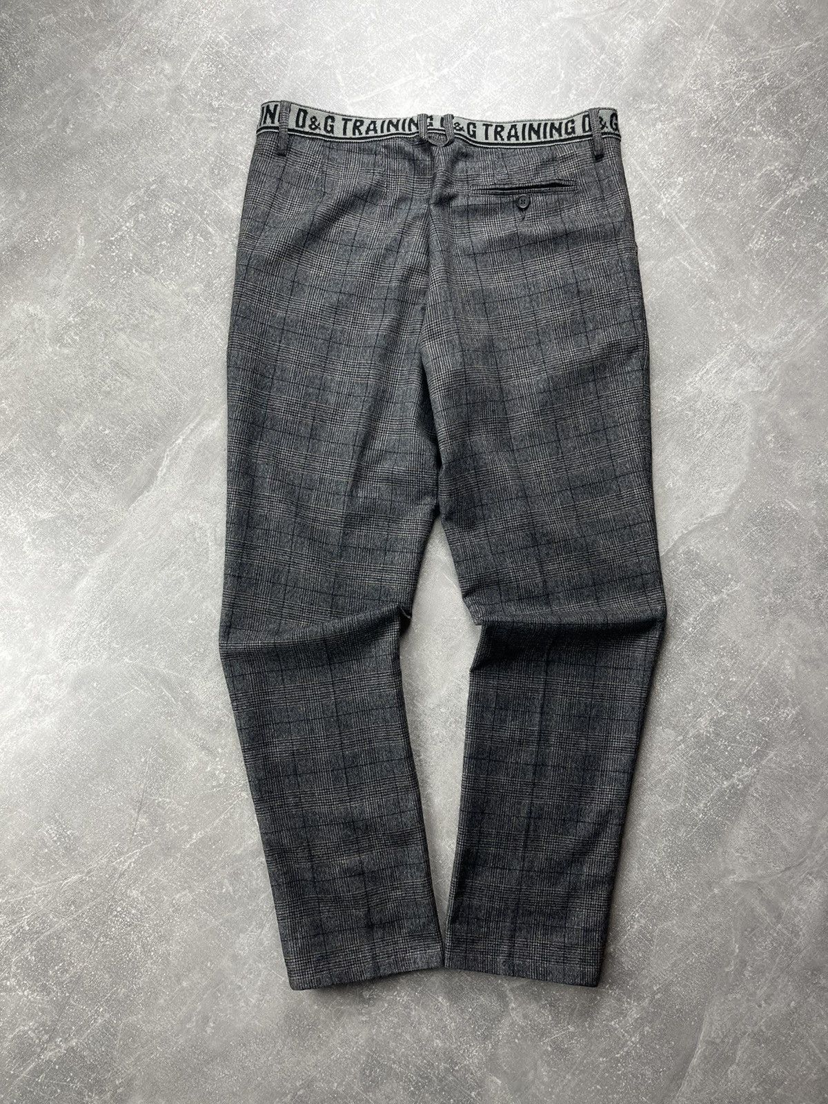 Dolce & Gabbana Dolce & Gabbana D&G Training Grey Plaid Pants Wool 00s Size US 34 / EU 50 - 2 Thumbnail