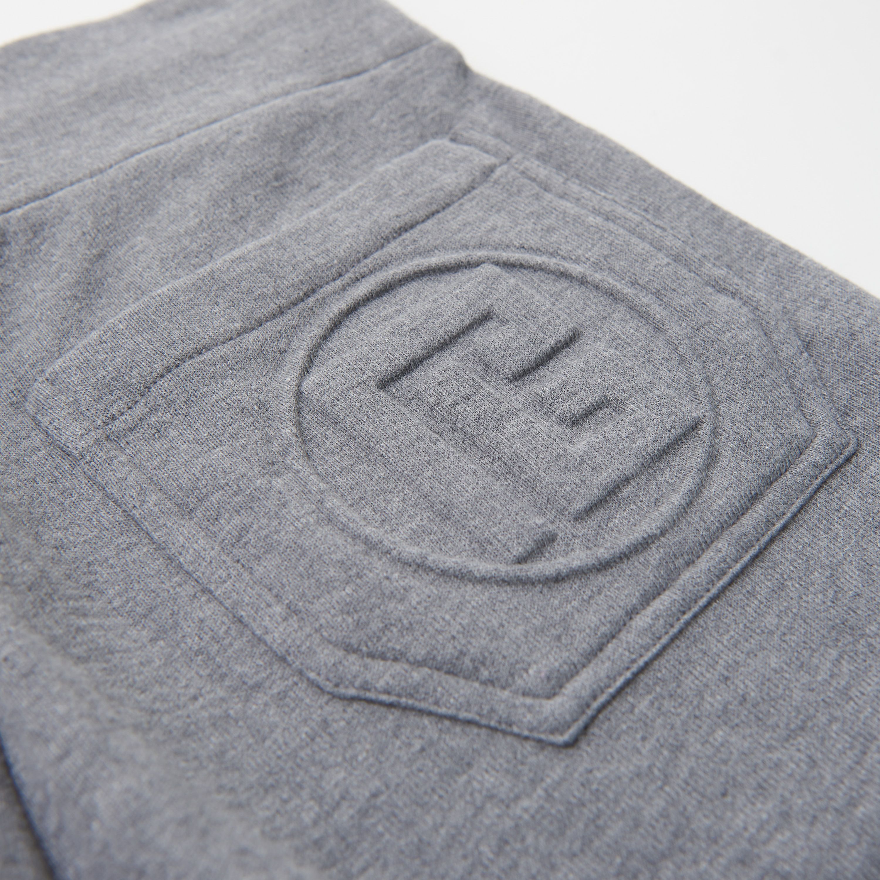 Balmain Heather Gray Cashmere & Cotton Shorts With Monogram Logo Size 32" / US 10 / IT 46 - 3 Thumbnail