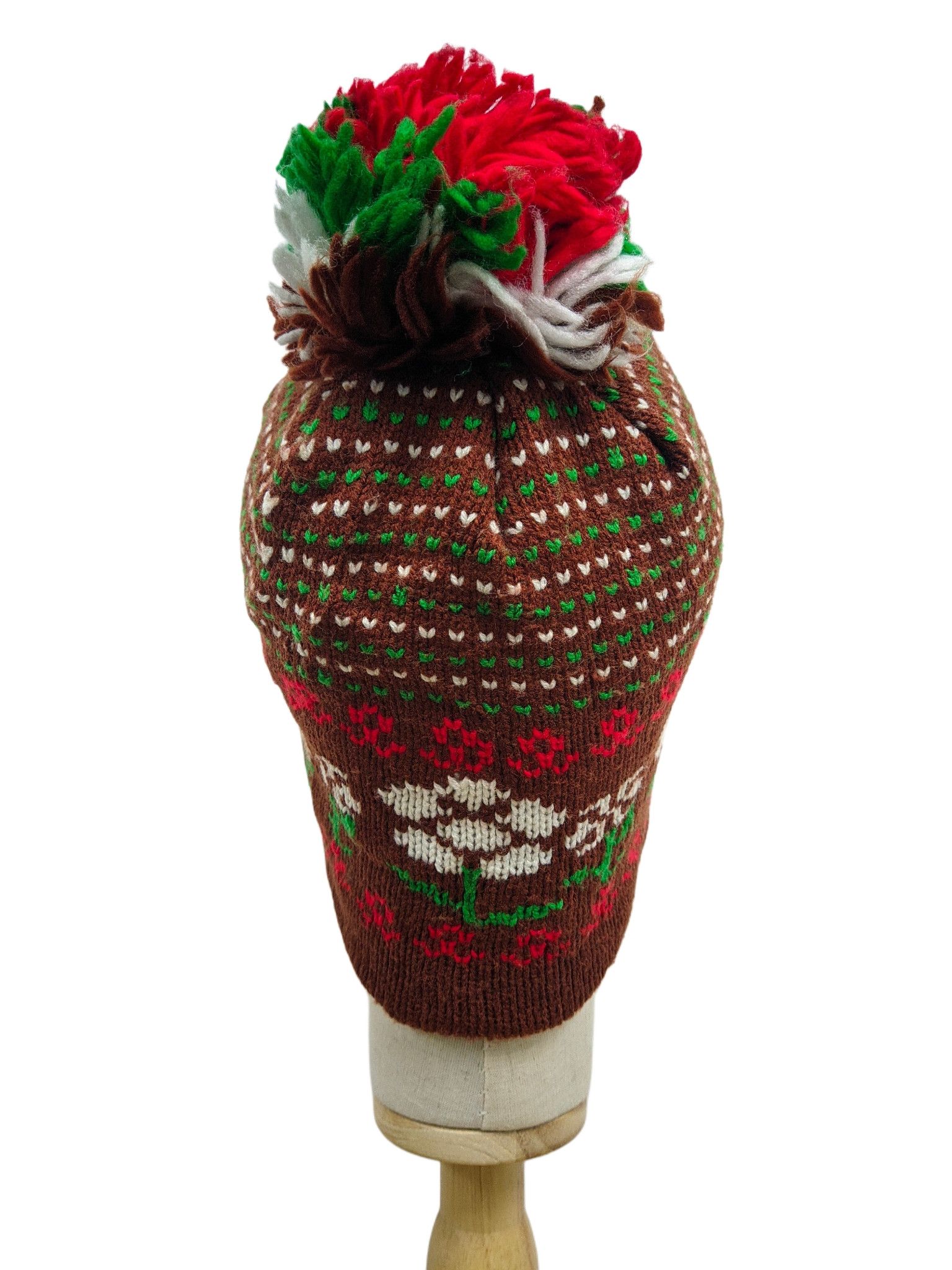 Native Vintage Design Beanie Hat 100% Acrylic Size ONE SIZE - 3 Thumbnail