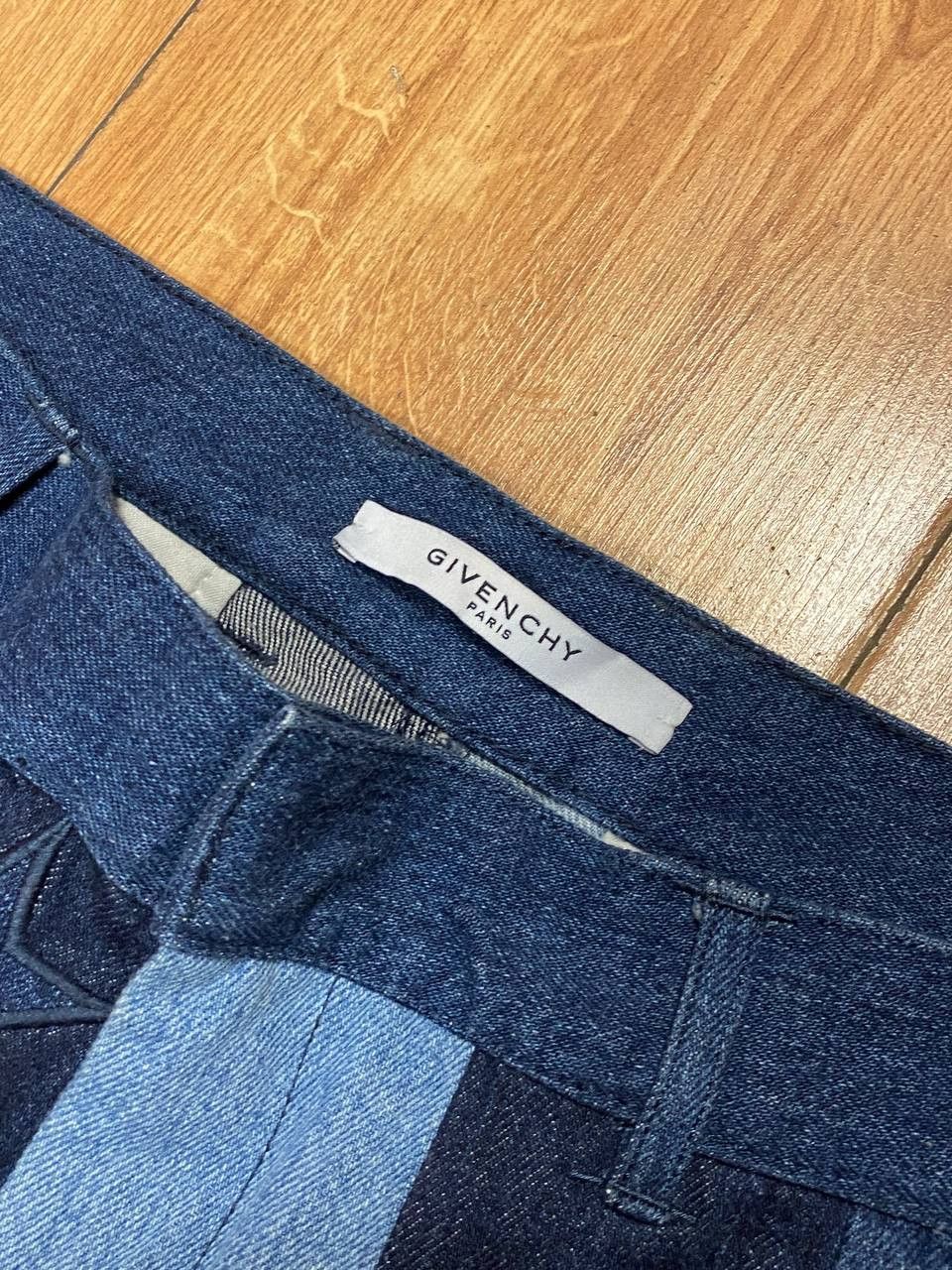 Givenchy Givenchy Star & Stripes Patchwork Denim Shorts Size US 33 - 2 Thumbnail