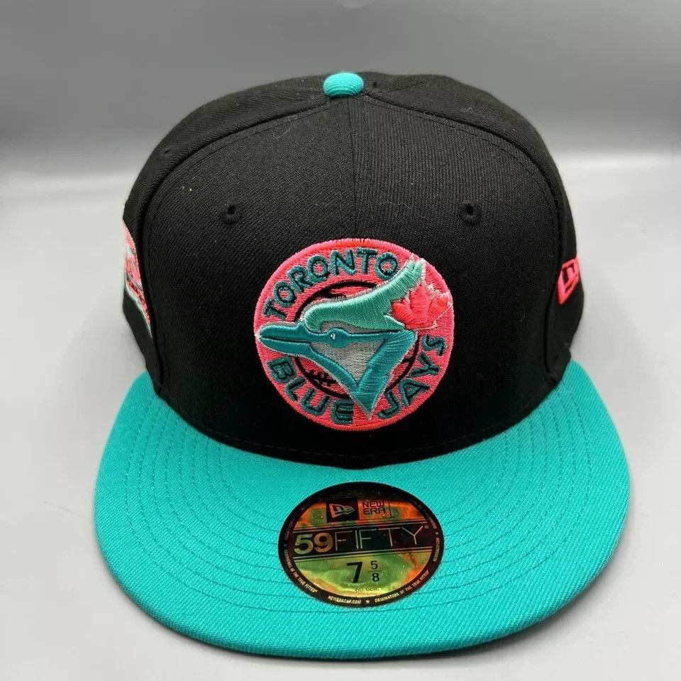 New Era Toronto Blue Jays Hat Men 7 5/8 59Fifty New Era Fitted Cap Size ONE SIZE - 8 Thumbnail