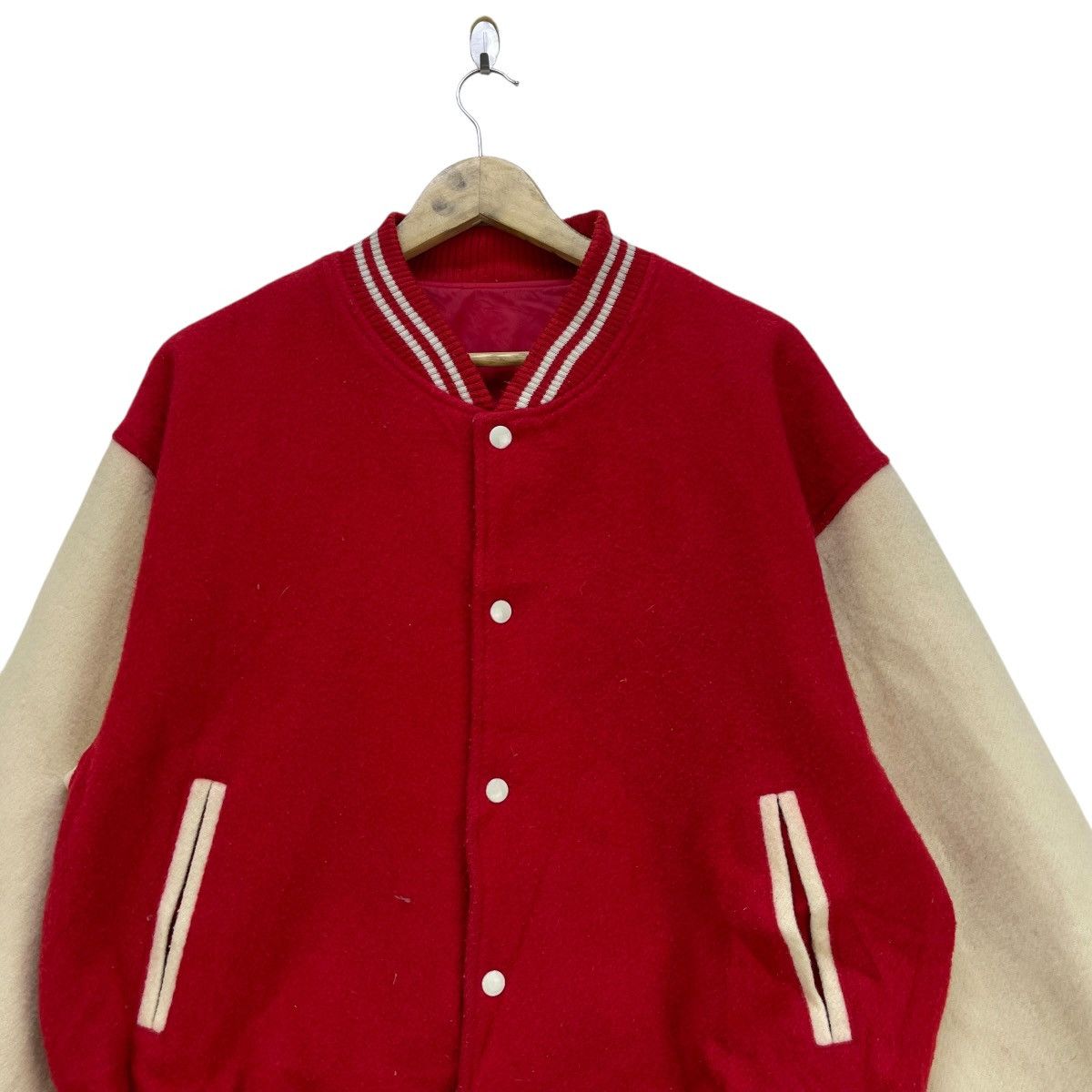 WWE × WWF Japanese Brand Varsity Jacket Size US M / EU 48-50 / 2 - 3 Thumbnail