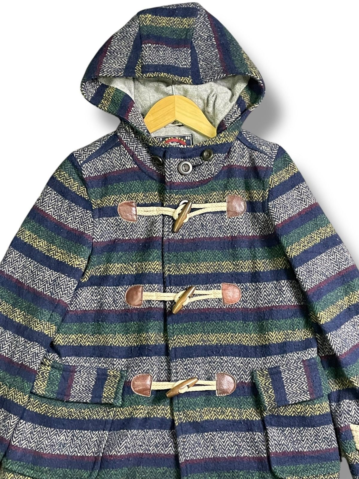 Designer × Japanese Brand × Vintage Cube Sugar x Japanese Brand Wool Checkered Coat (38) Size US S / EU 44-46 / 1 - 2 Thumbnail