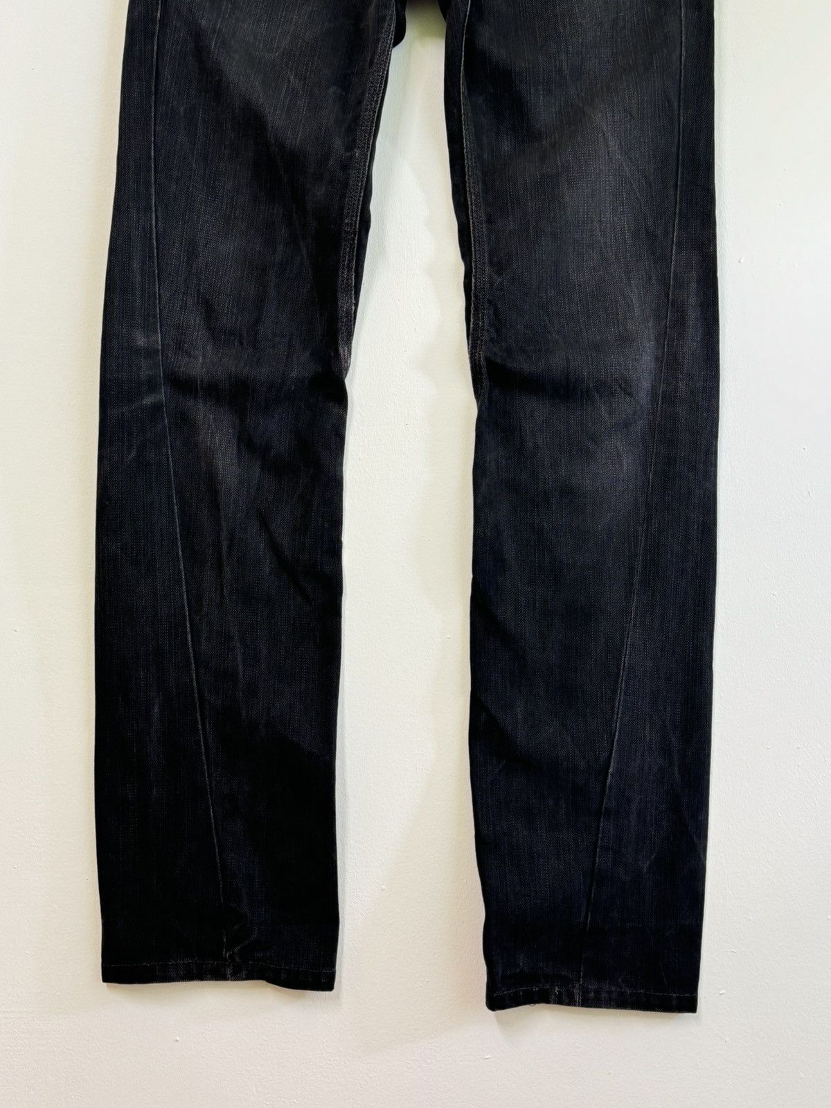 Nicole Club HIDEWAYS NICOLE TWIST LEG BLACK DENIM JEANS Size US 31 - 6 Thumbnail
