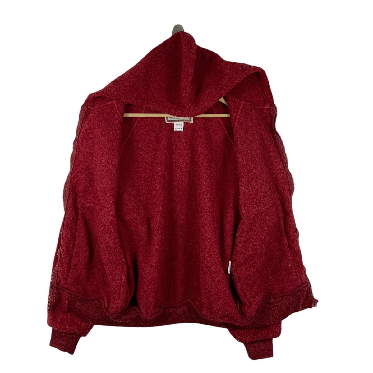 Edwin × Vintage Vintage EDWIN Casualwear Wool Hoodie Varsity Bomber Jacket Size US M / EU 48-50 / 2 - 3 Thumbnail