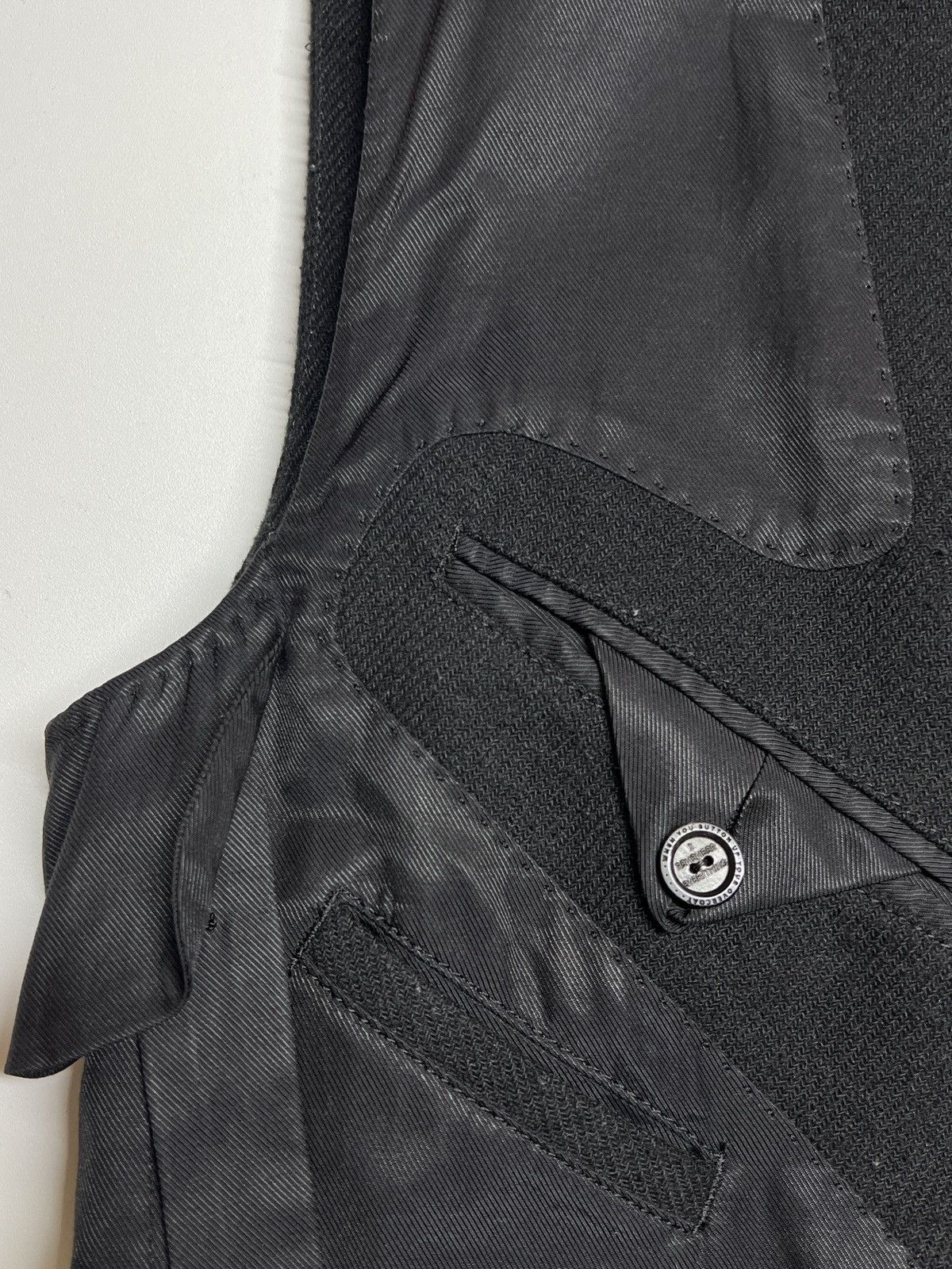 Takahiromiyashita The Soloist. Aw18 harness blazer ‘sleeveless’ Size 50R - 14 Thumbnail