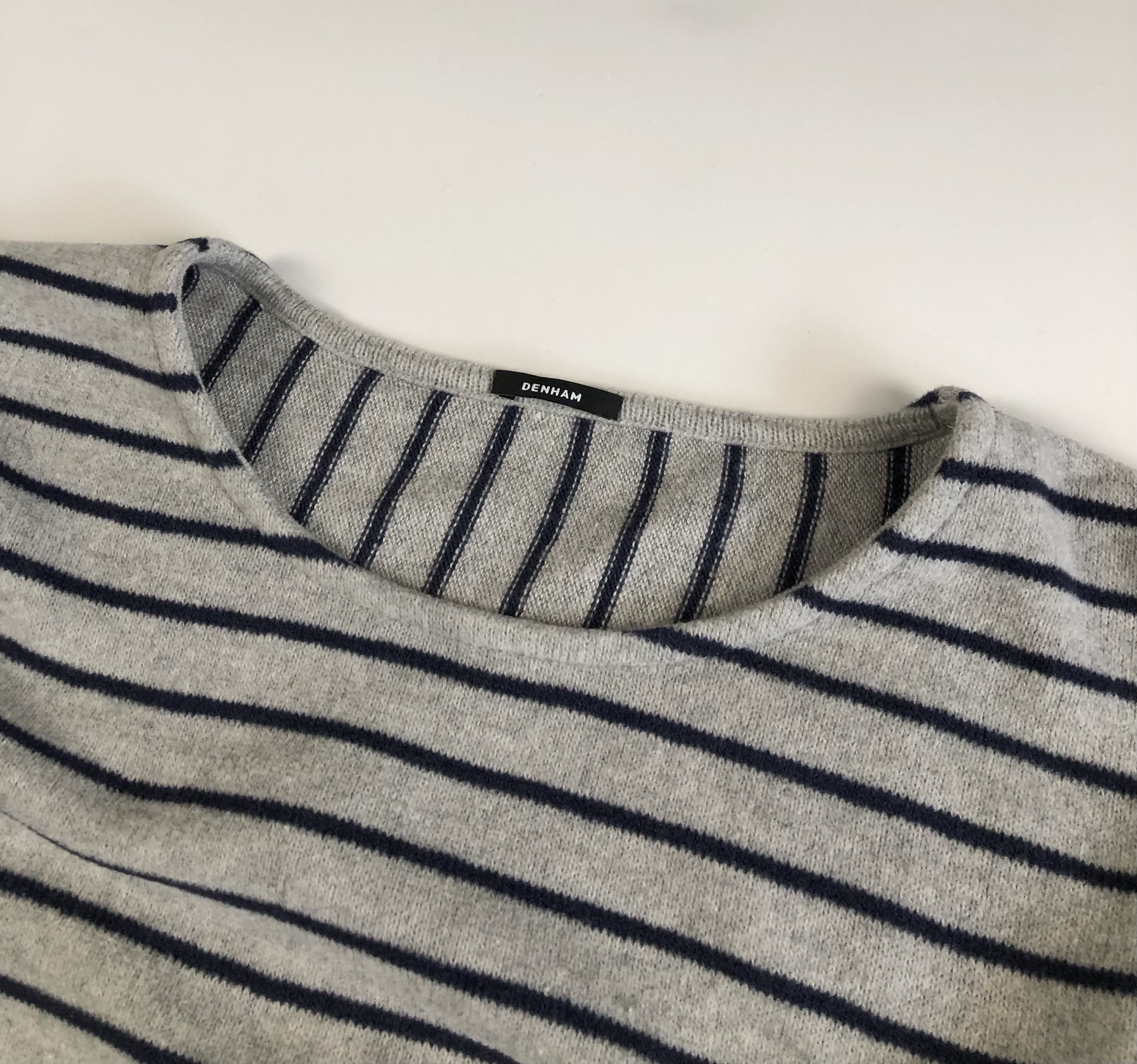 DENHAM Denham Cotton Blend Striped Jumper Size US L / EU 52-54 / 3 - 3 Thumbnail