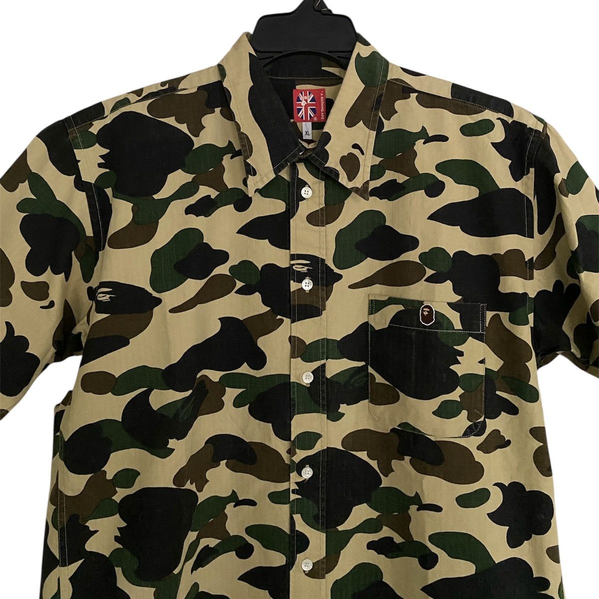 Bape Bape 1ST Yellow Camo Short Sleeve Shirts Size US XL / EU 56 / 4 - 4 Thumbnail