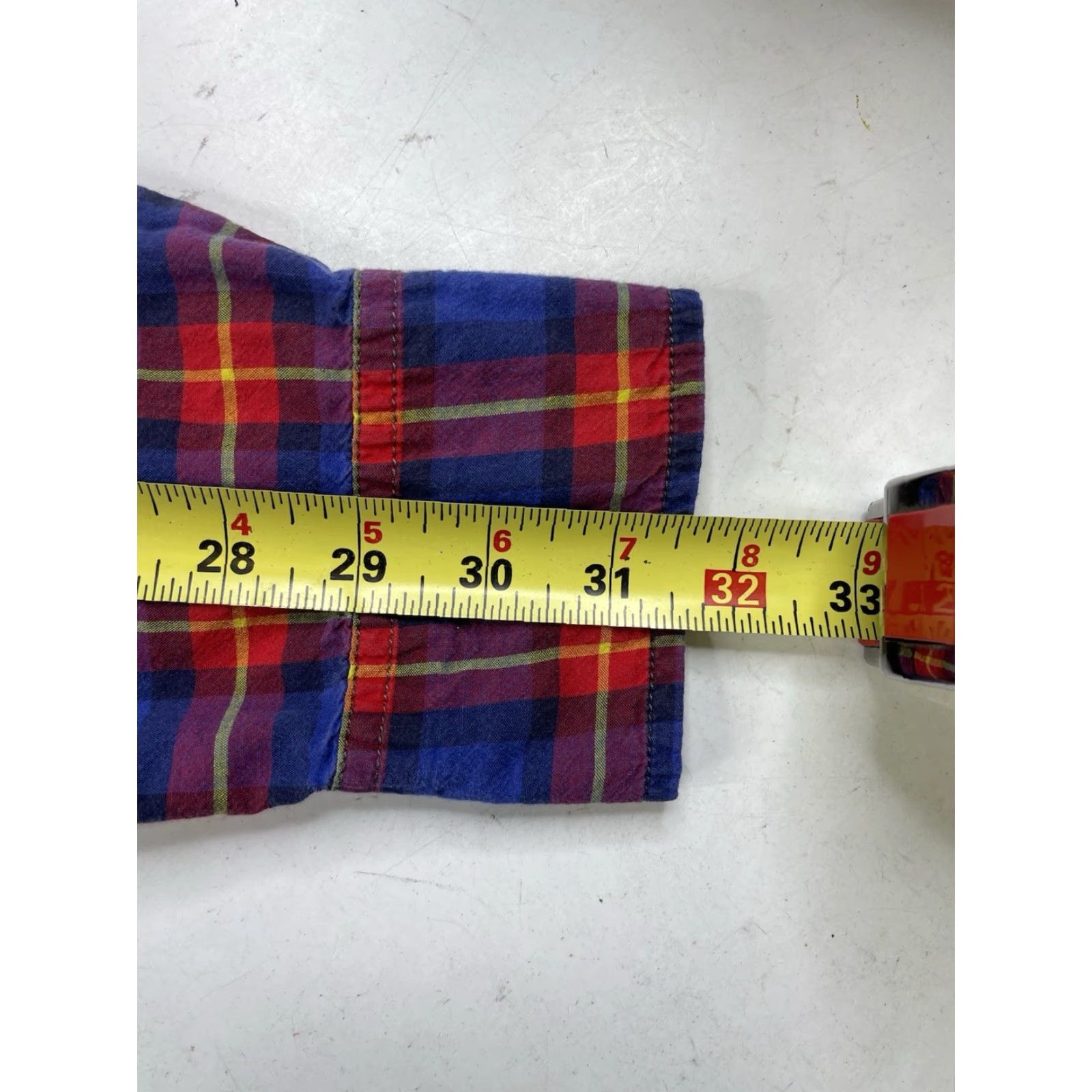 Ralph Lauren Ralph Lauren Denim & Supply Western Pearl Snap Long Sleeve Plaid Shirt Men L Blue Cotton Denim Button-Up Pockets Size US L / EU 52-54 / 3 - 4 Thumbnail
