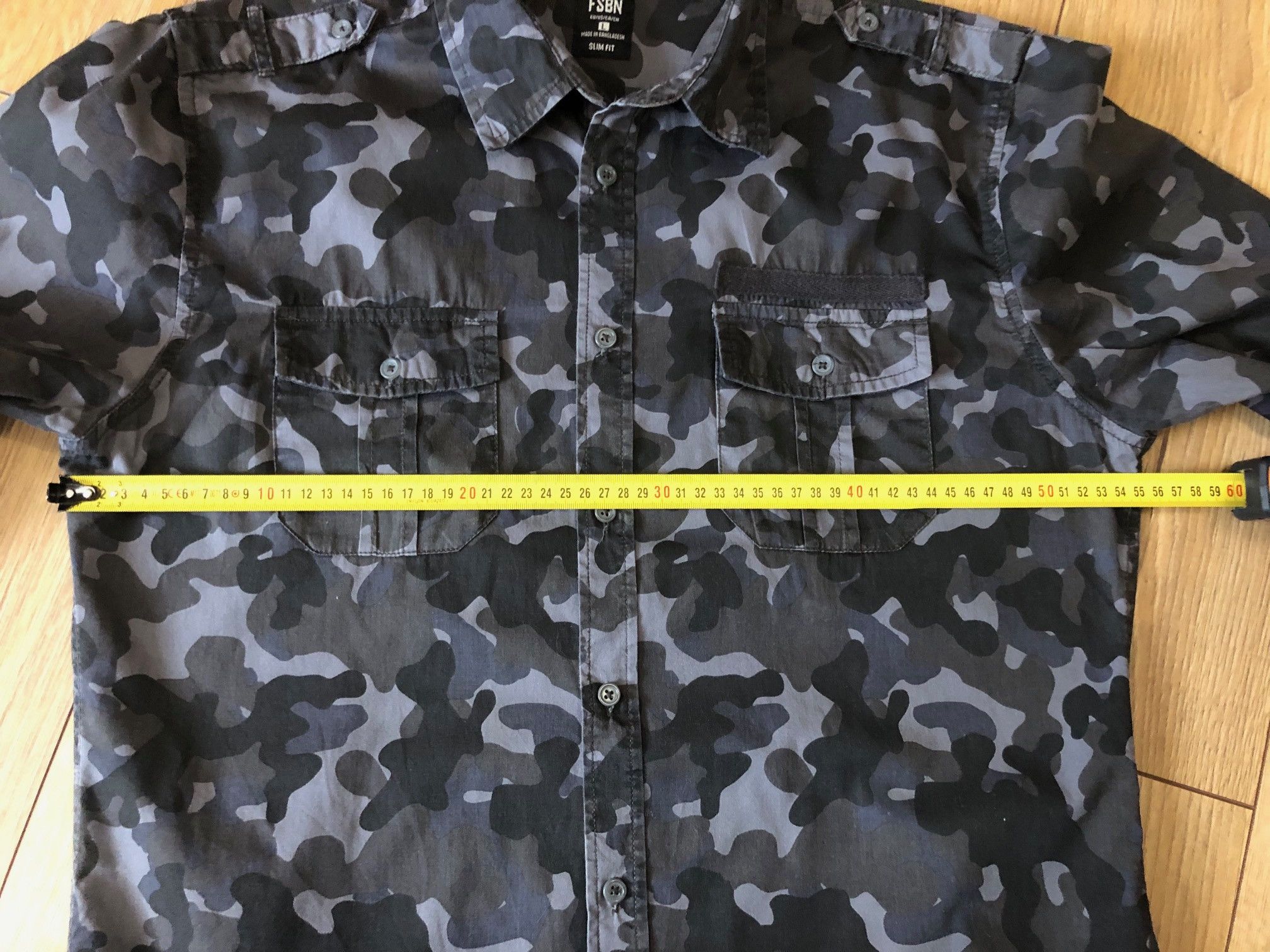 Other Men's shirt camouflage gray size L FSBN Size US L / EU 52-54 / 3 - 3 Thumbnail