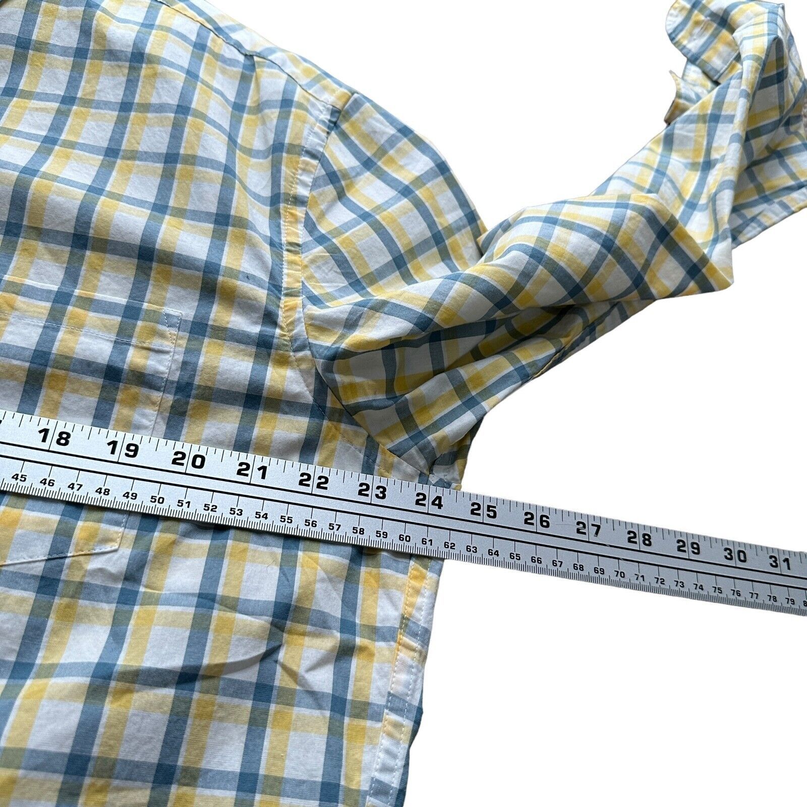 J.Crew J.Crew Shirt Men's XL Yellow Plaid Cotton Slim Button Down Size US XL / EU 56 / 4 - 7 Thumbnail