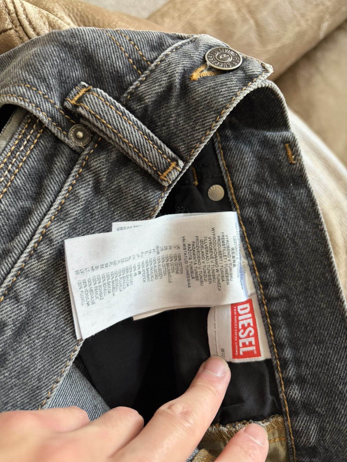 Diesel Diesel Black & Camo Strip Denim Size US 32 / EU 48 - 4 Thumbnail