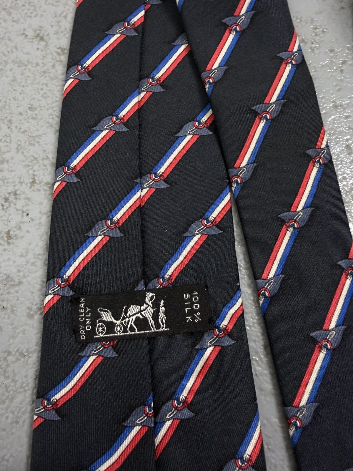 Hermes Hermes Silk Tie Size ONE SIZE - 4 Thumbnail
