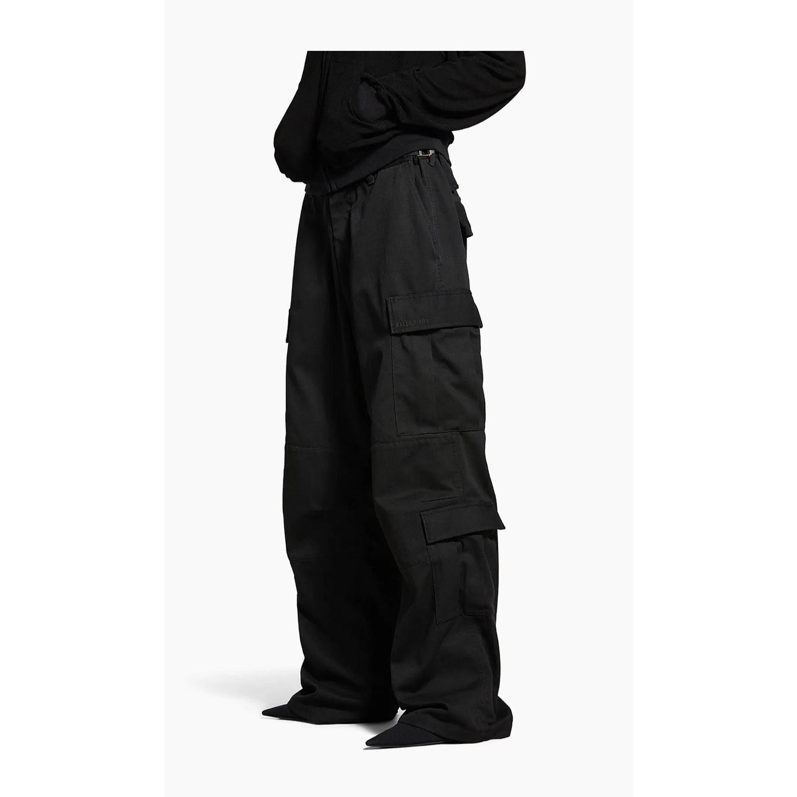 Balenciaga Balenciaga Regular Cargo Unisex Pants in Black XS Size 27" / US 4 / IT 40 - 1 Thumbnail